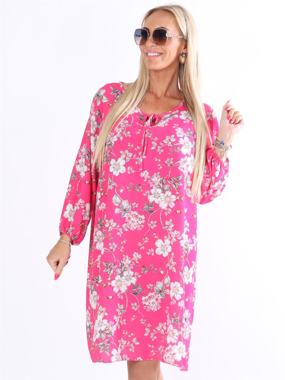 Mika - Kjole med blomsterprint