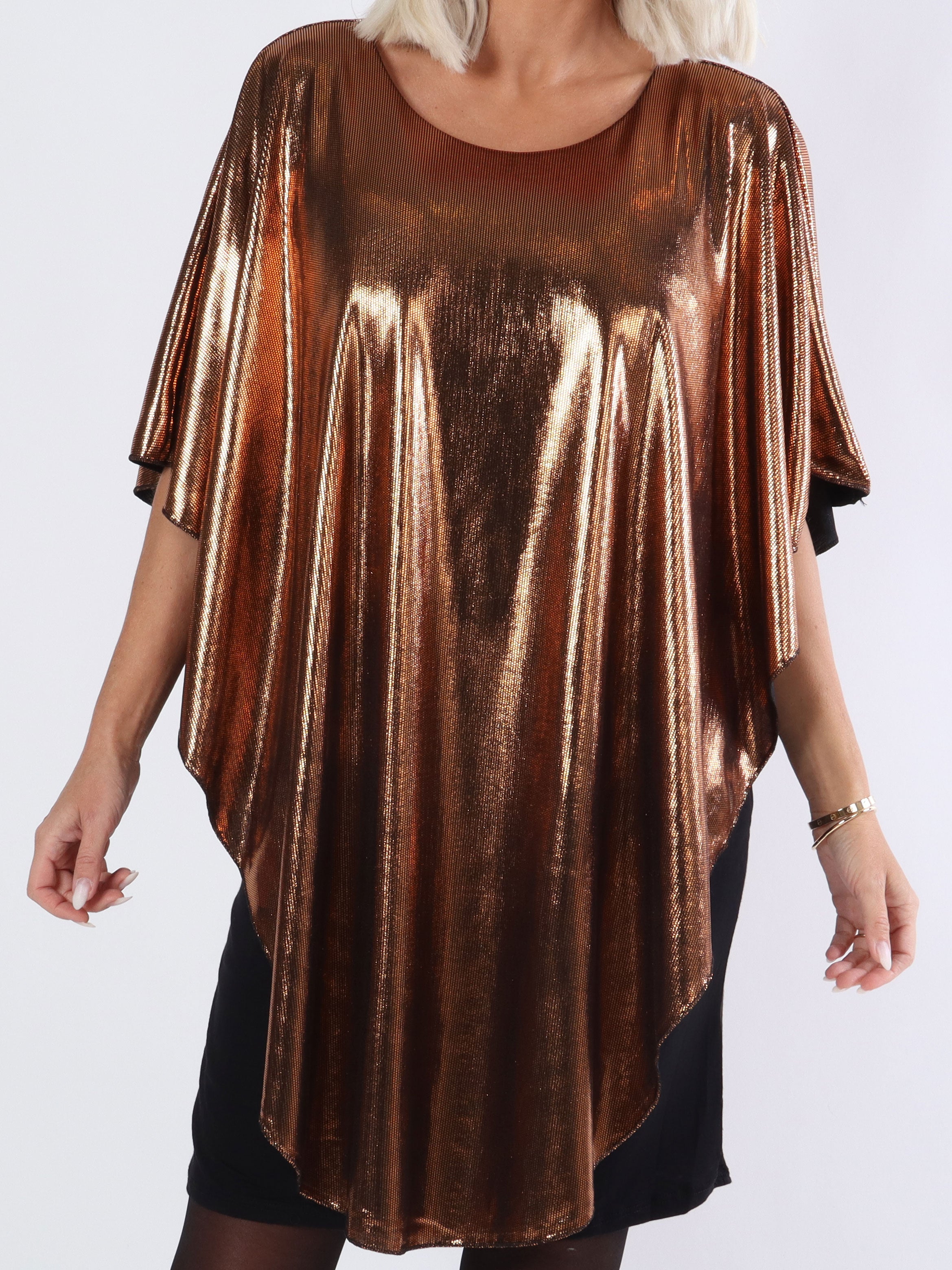 Kenya Party -  Smuk plus size tunikakjole i shiny stof