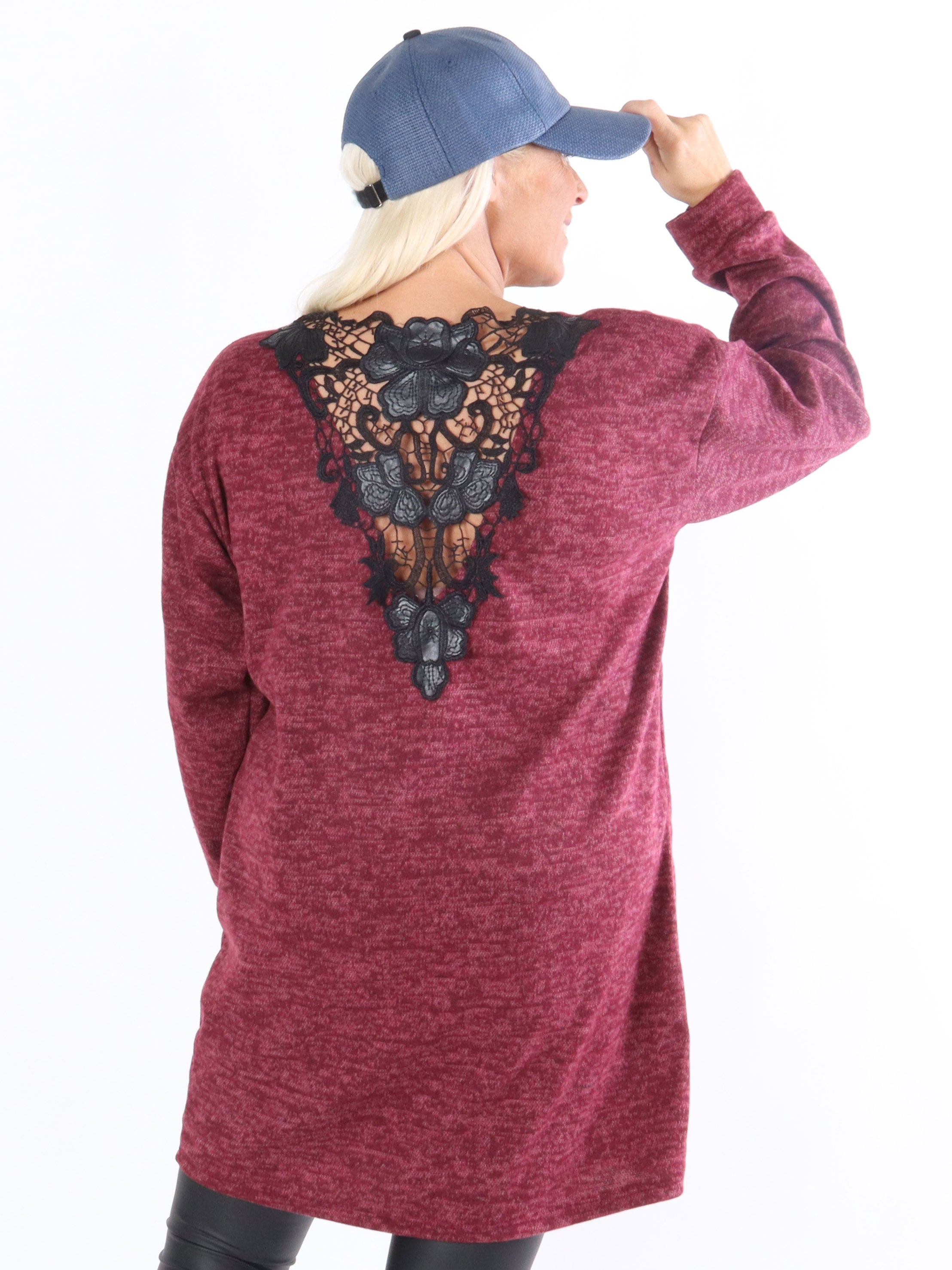 Jody - Bluse med blonde i ryggen