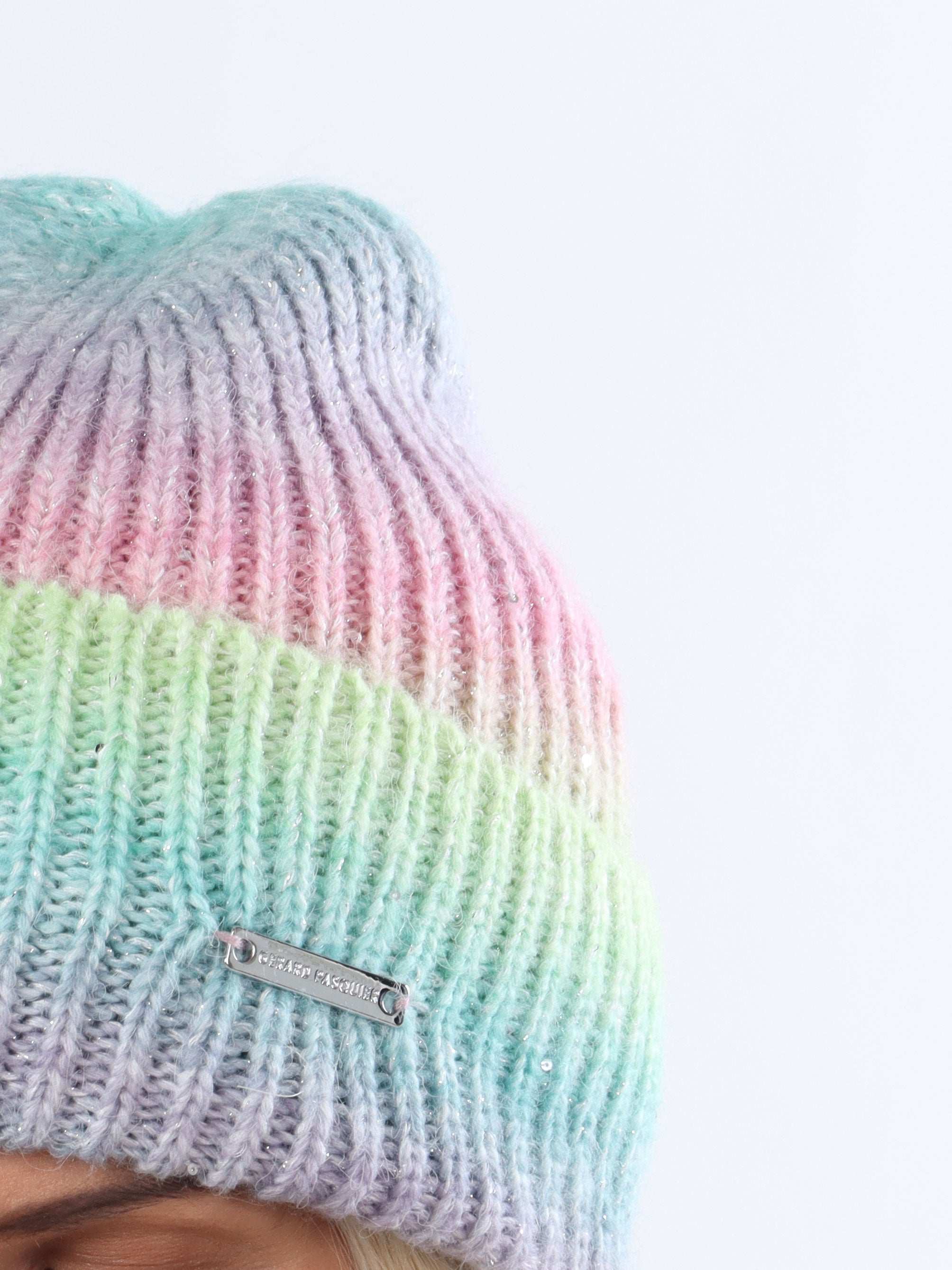 Josefa - Multifarvet hue med glimmertråde