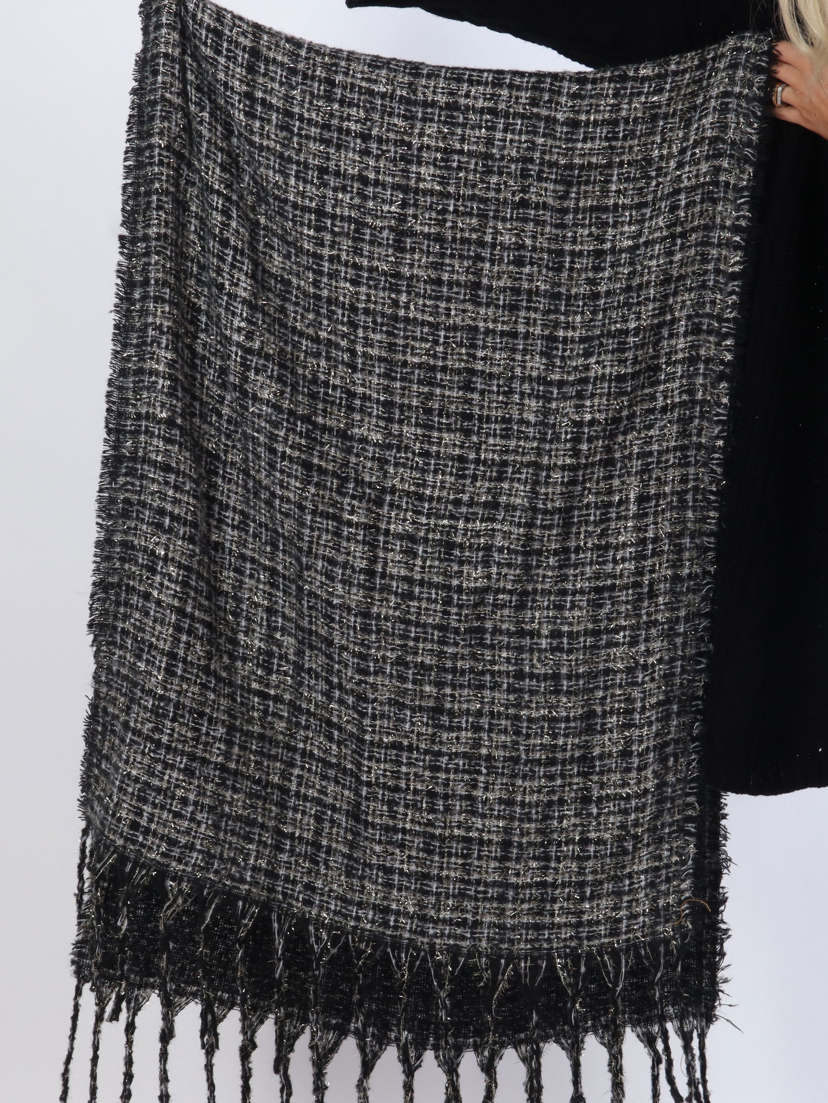 Karlie - Blødt halstørklæde med glimmertråde