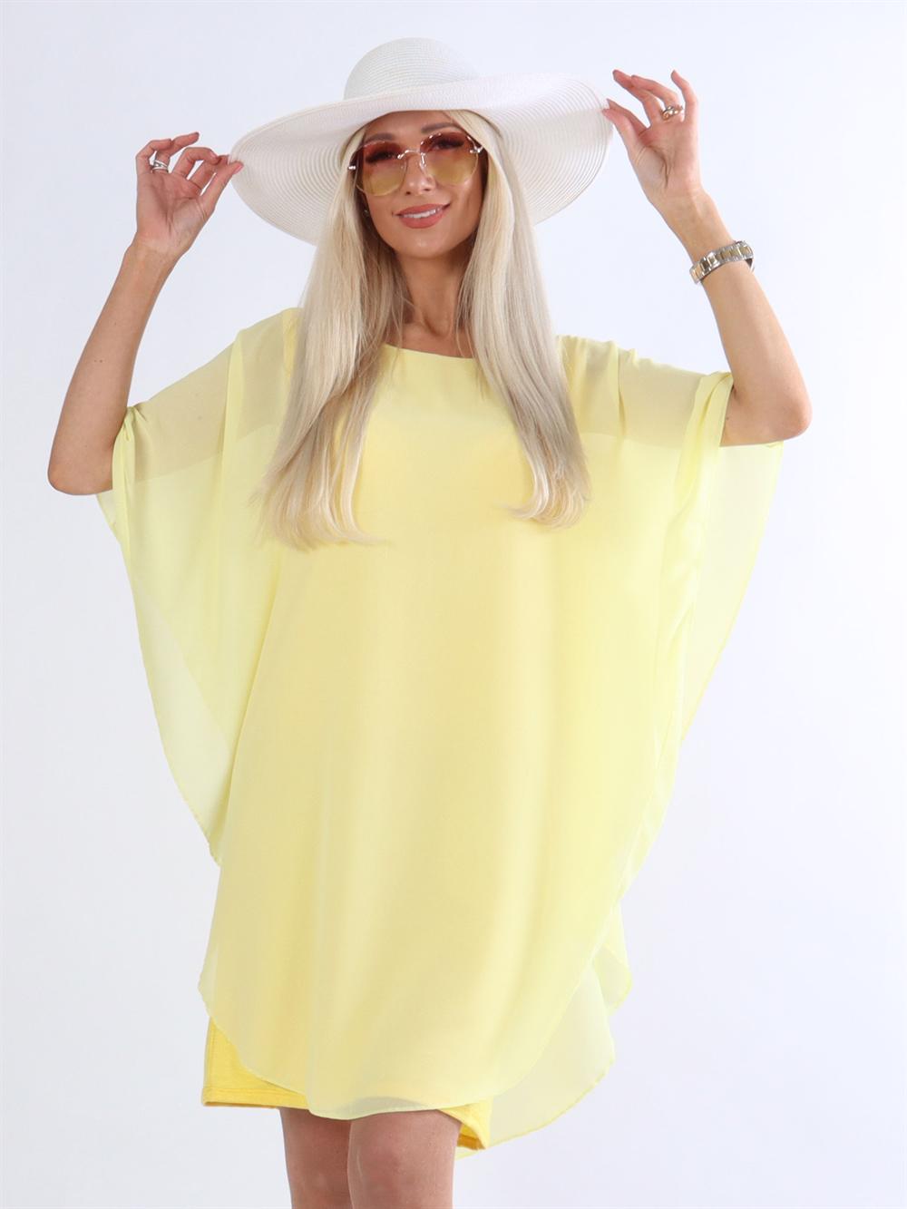 Kenya - Tunikakjole med chiffonlag