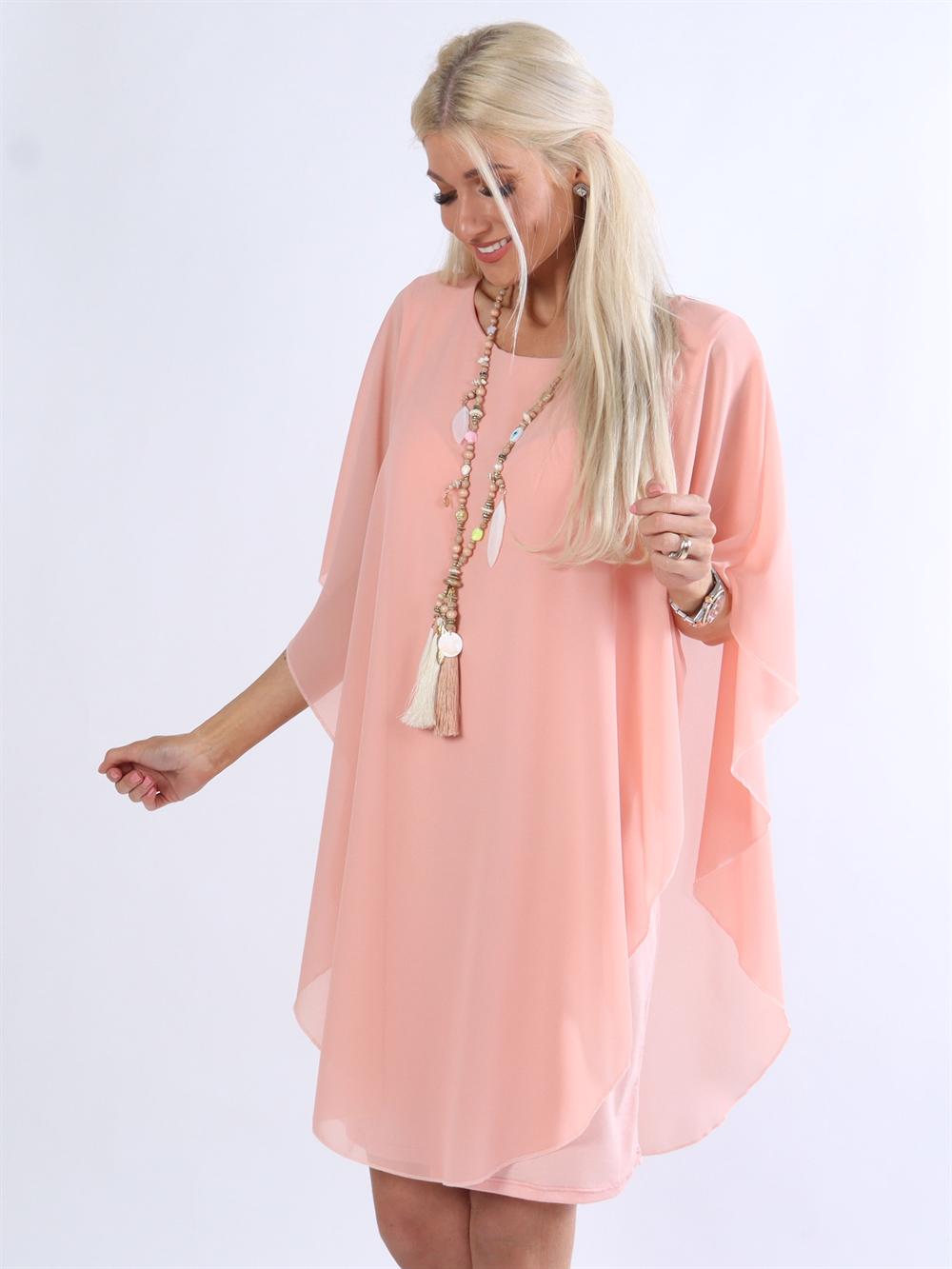 Kenya - Tunikakjole med chiffonlag