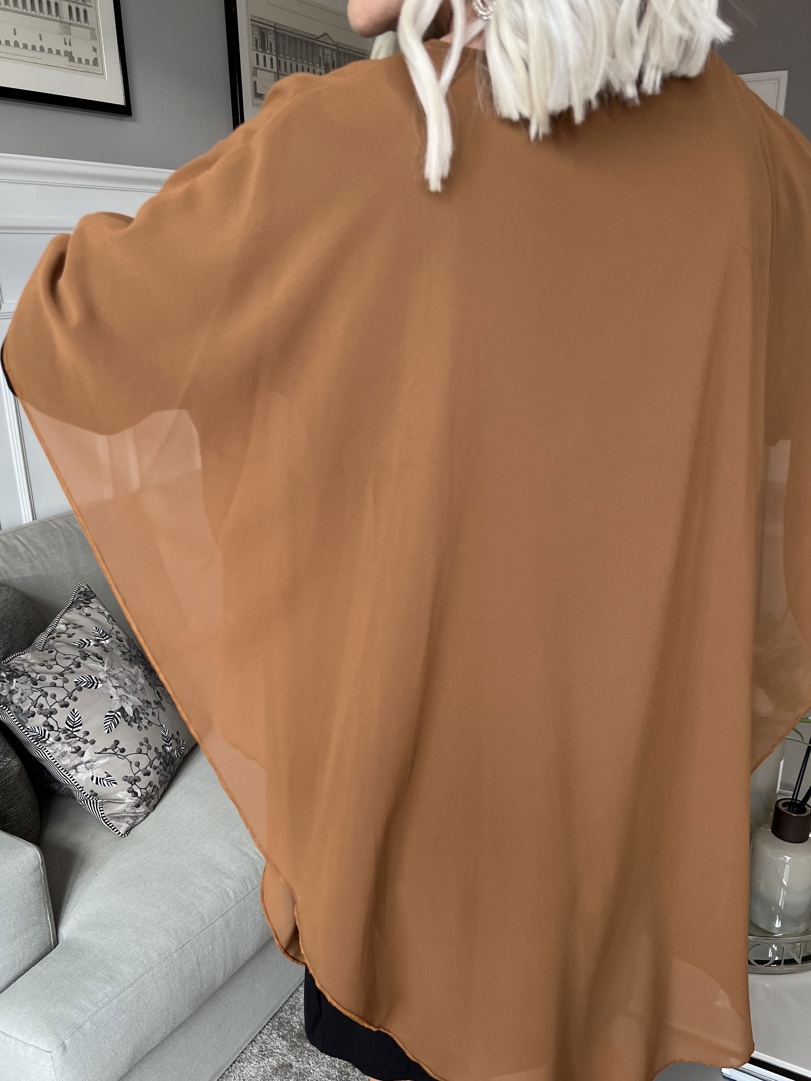 Kenya Long Sleeve - Tunikakjole med chiffonlag