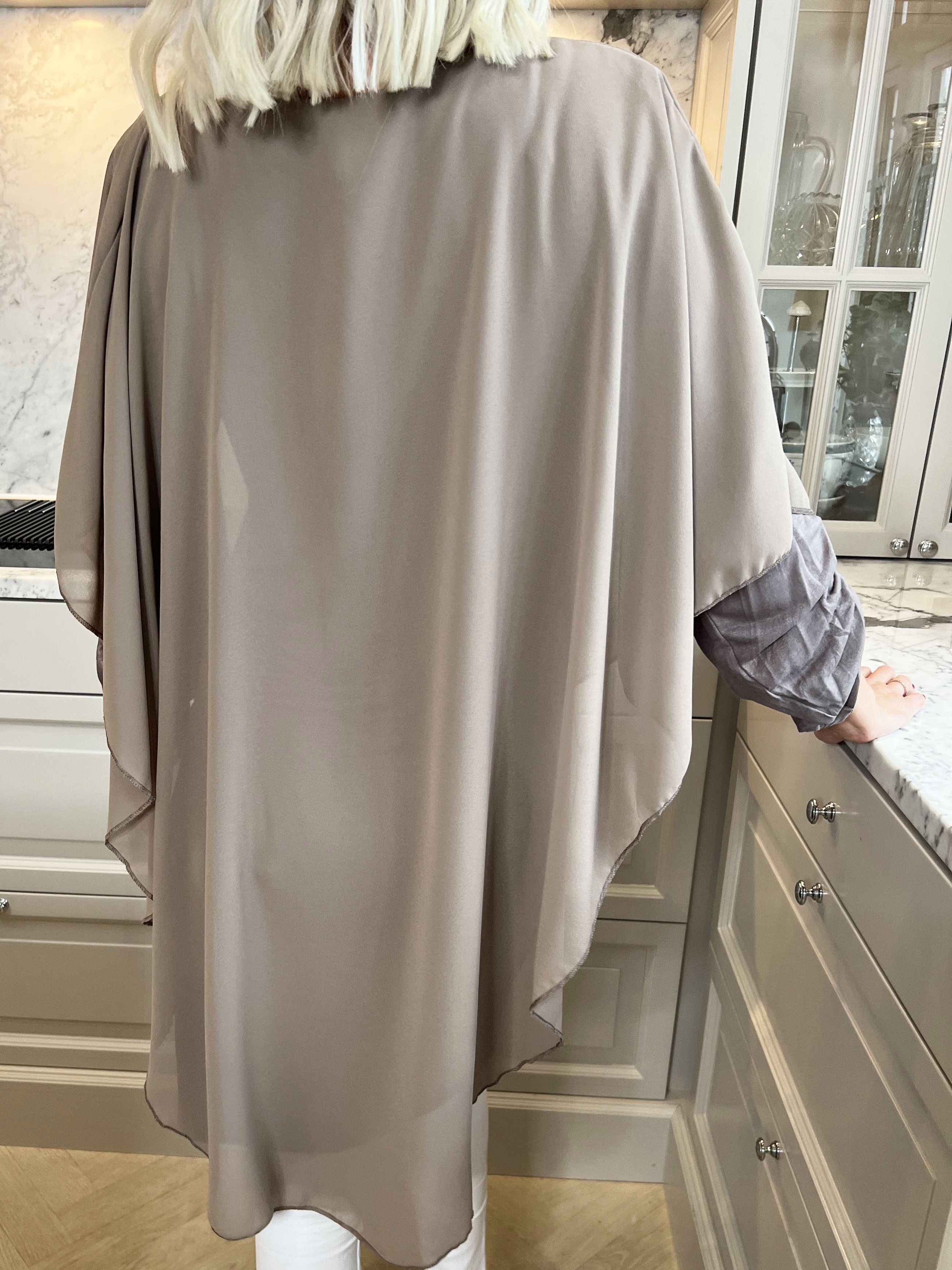 Kenya Long Sleeve - Tunikakjole med chiffonlag