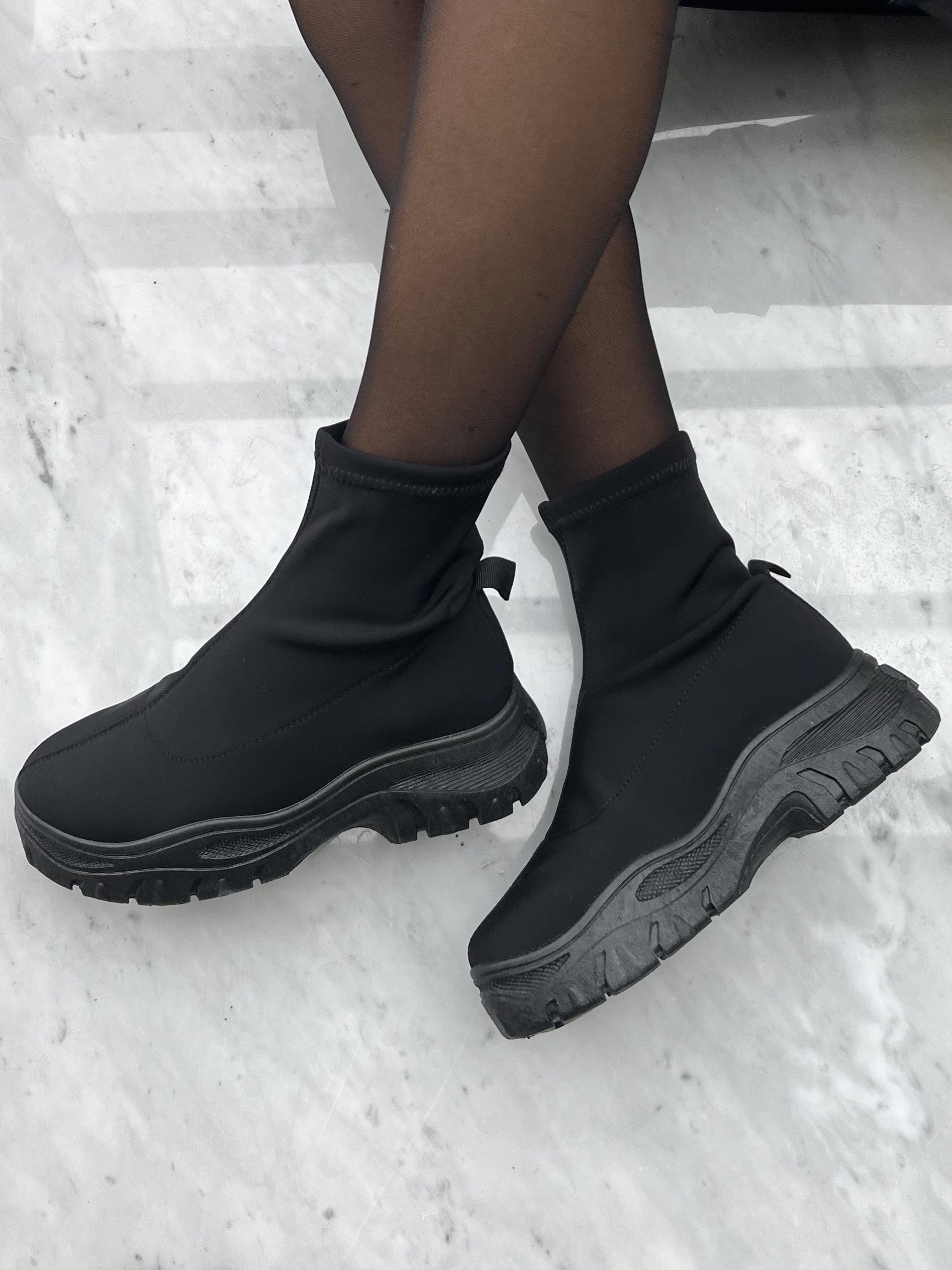 Kyle - Sokkestøvler med chunky sål