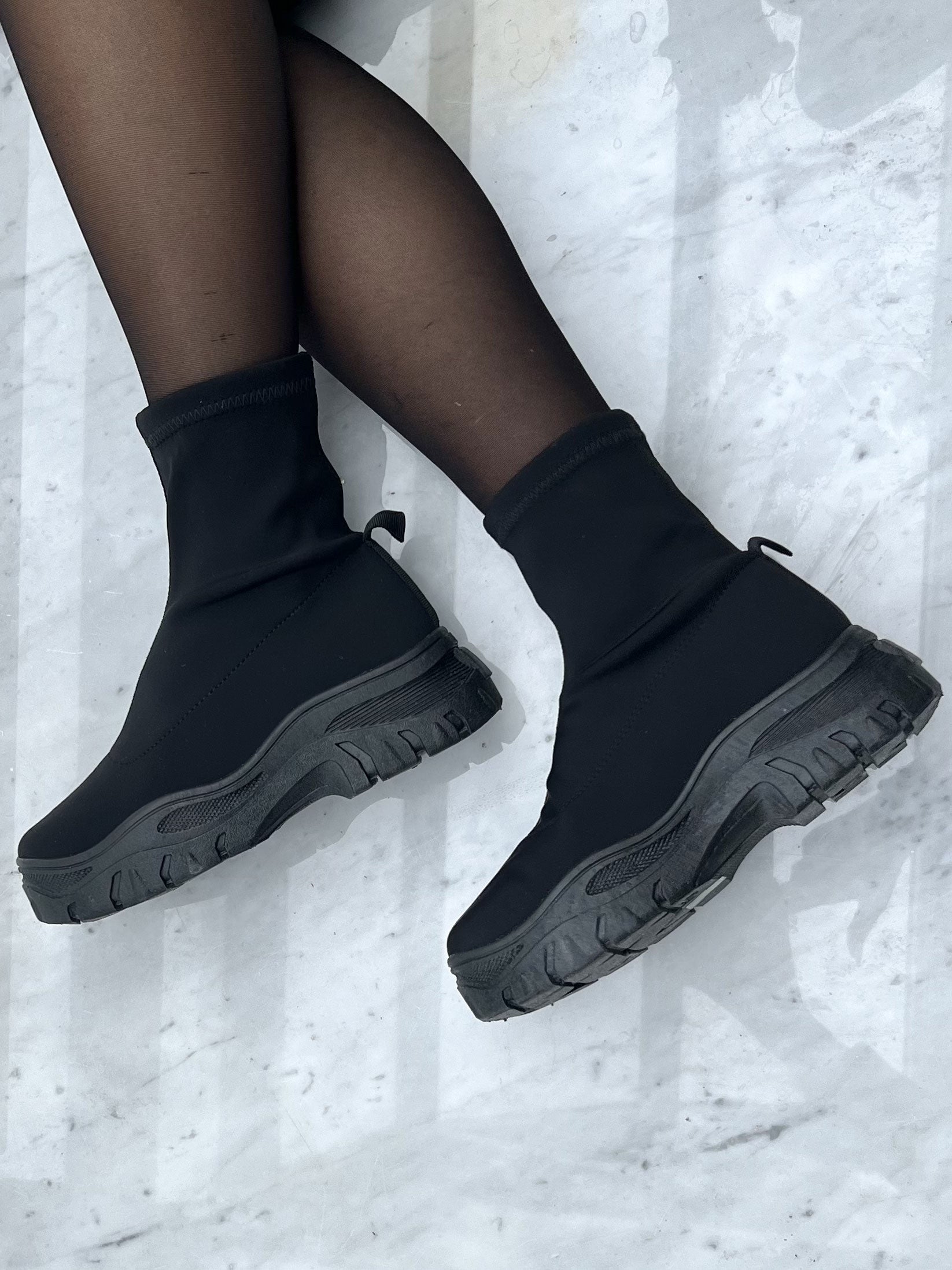 Kyle - Sokkestøvler med chunky sål