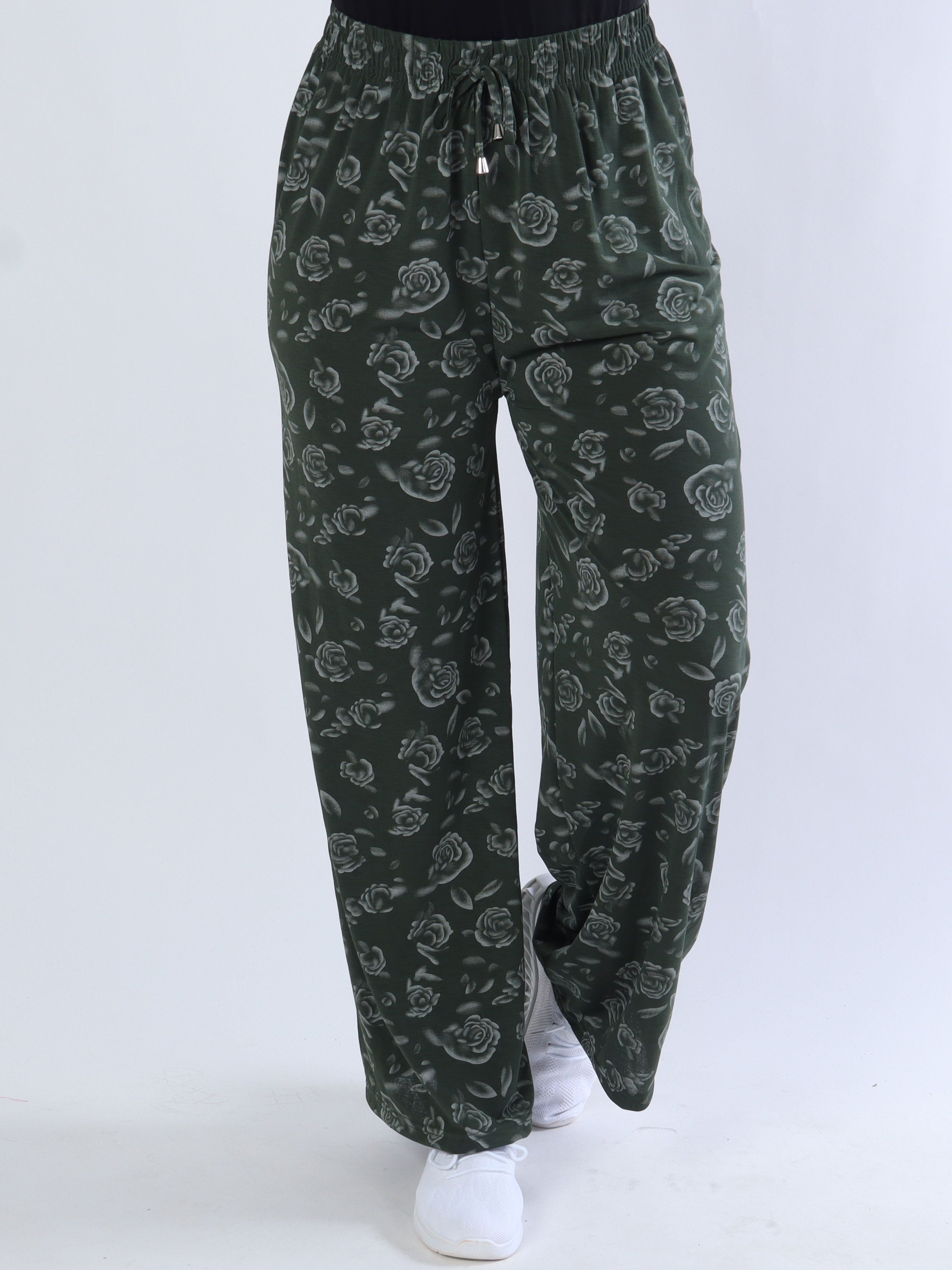 Laiba - Løse bukser med rosemotiver