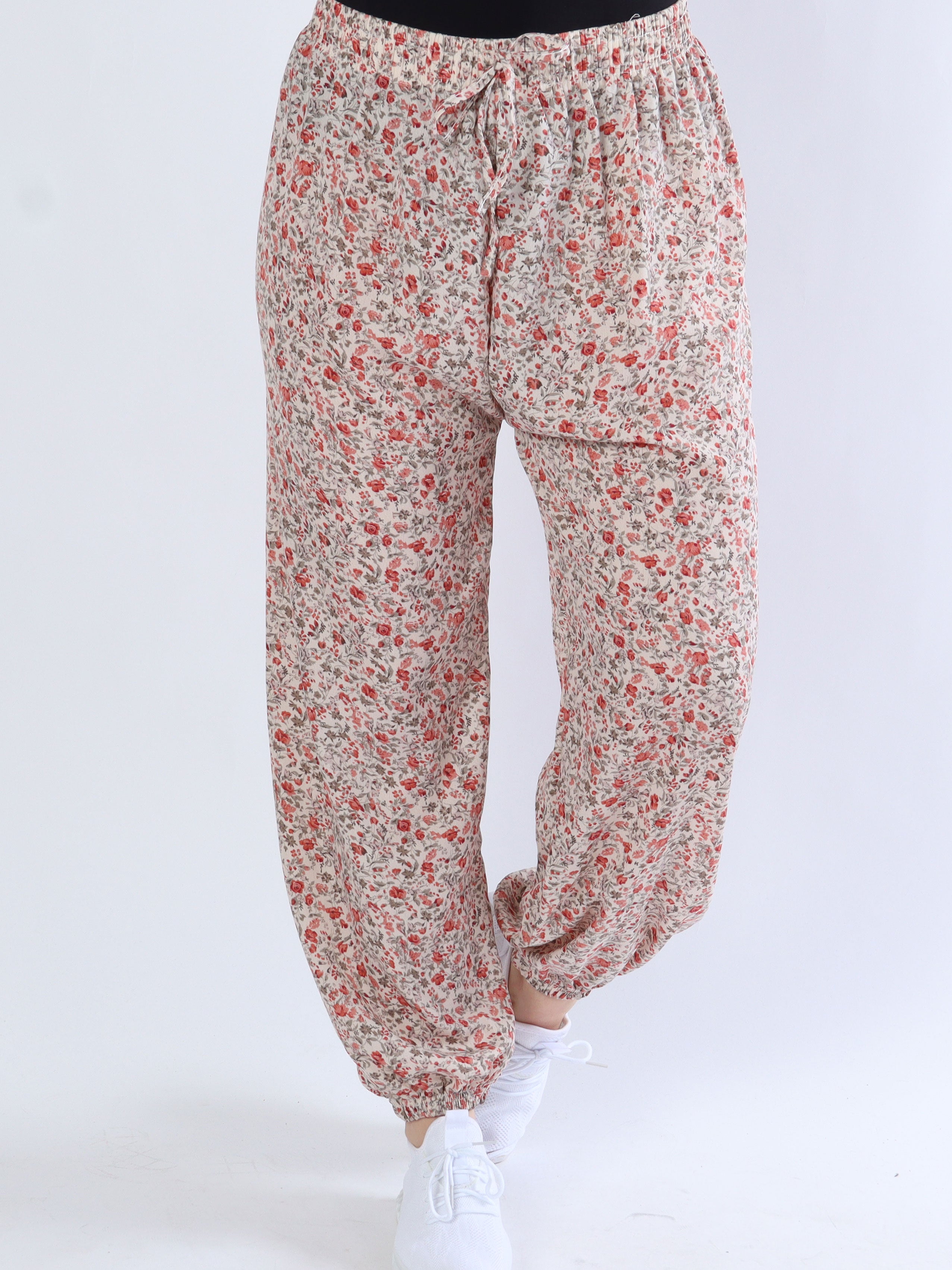 Larna - Bukser med småt blomsterprint