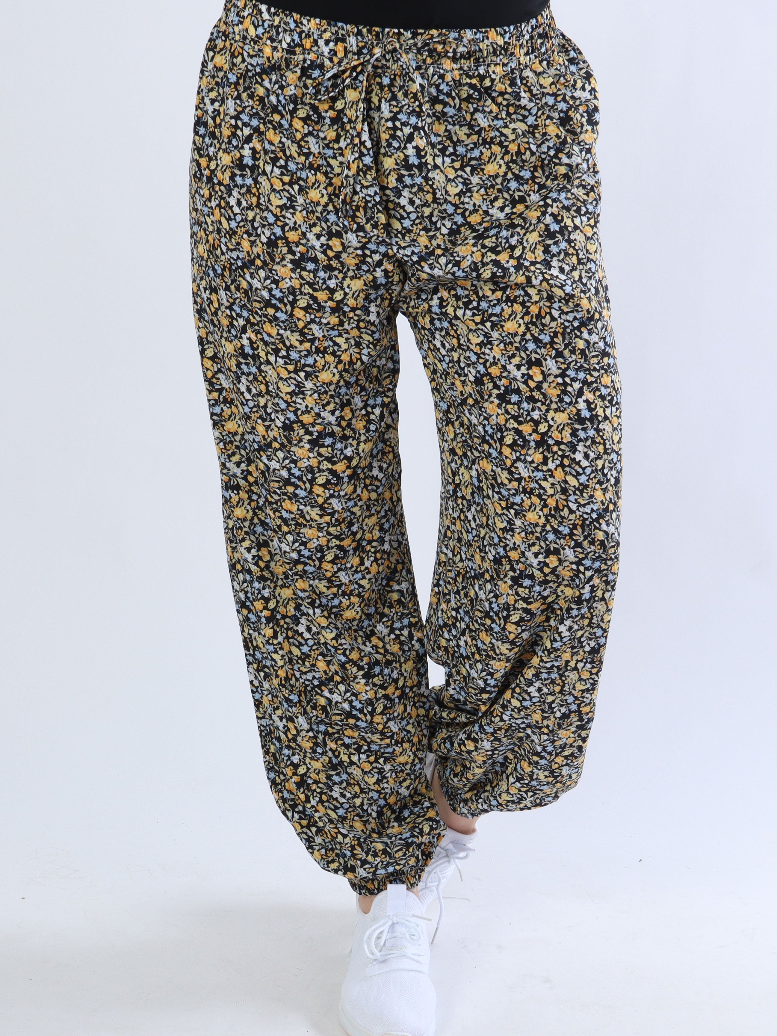 Larna - Bukser med småt blomsterprint