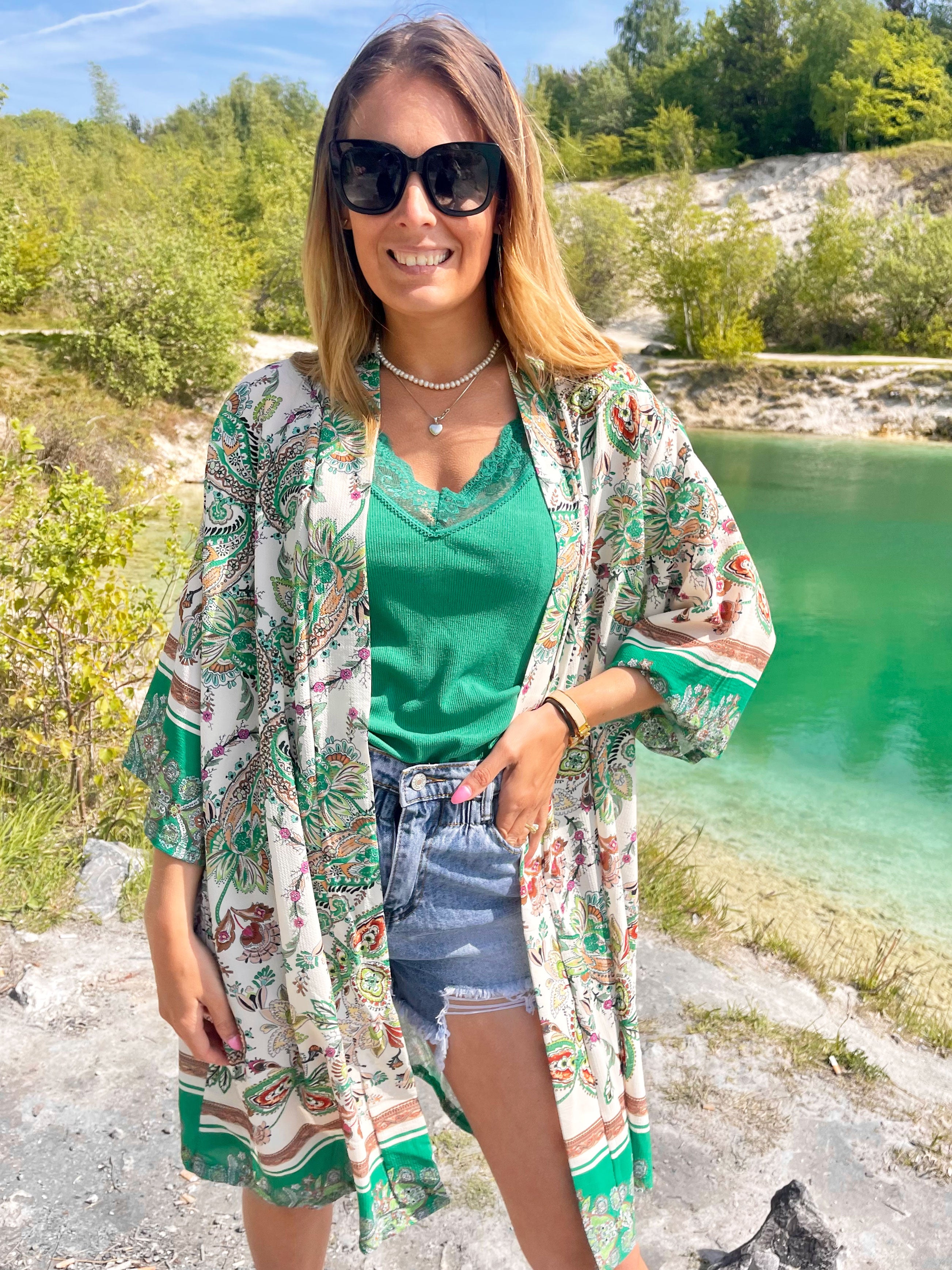 Lily -  Paisley mønstret kimono