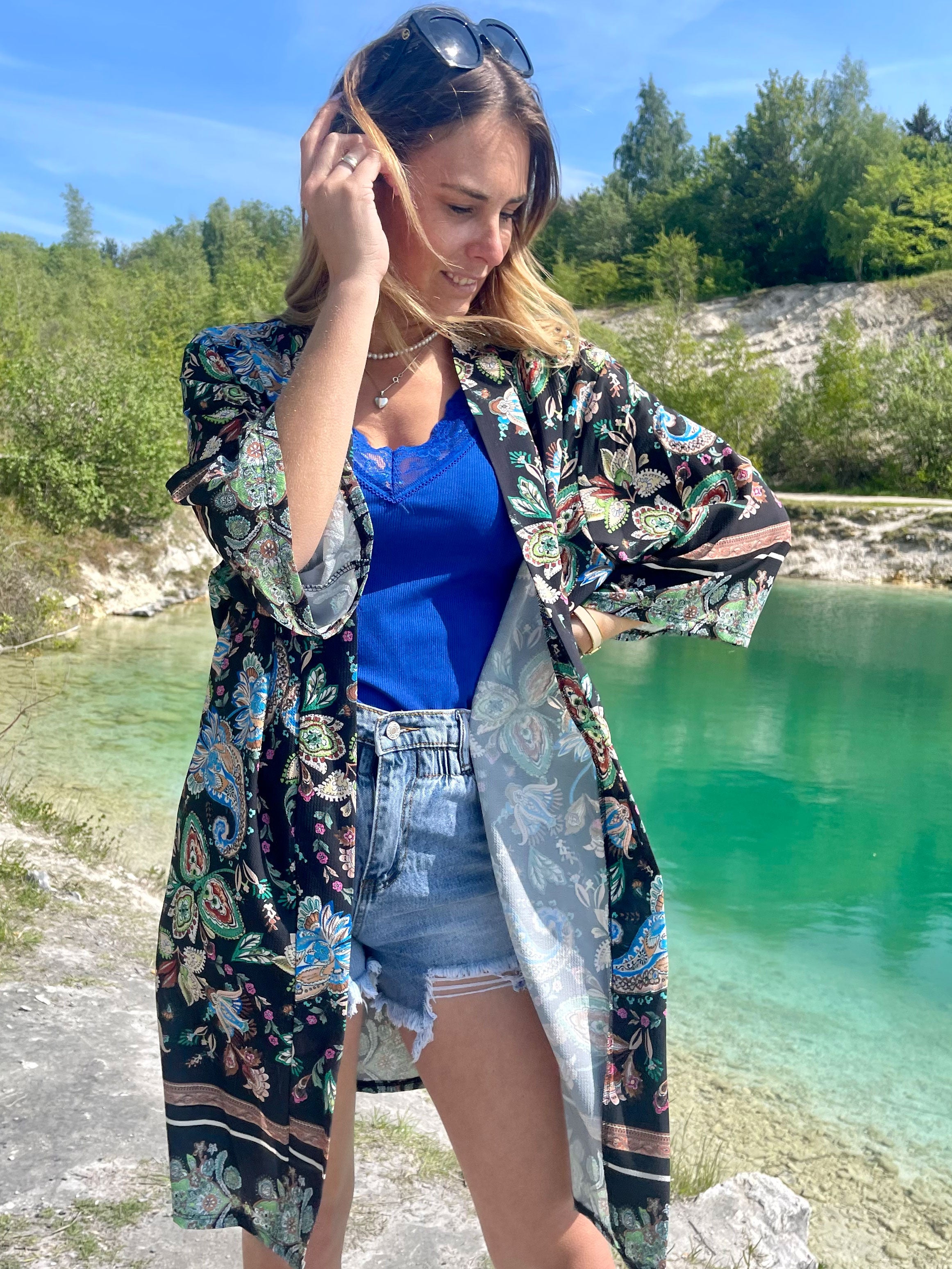 Lily -  Paisley mønstret kimono