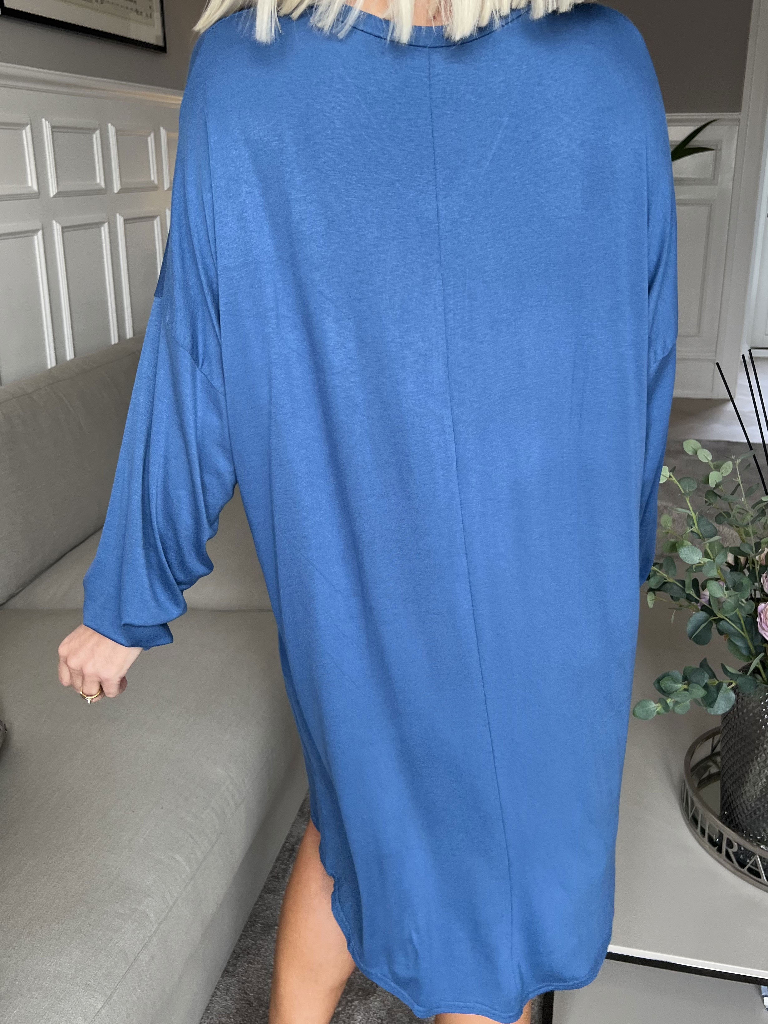 Lorenza plain - Tunikakjole i jersey med lynlås