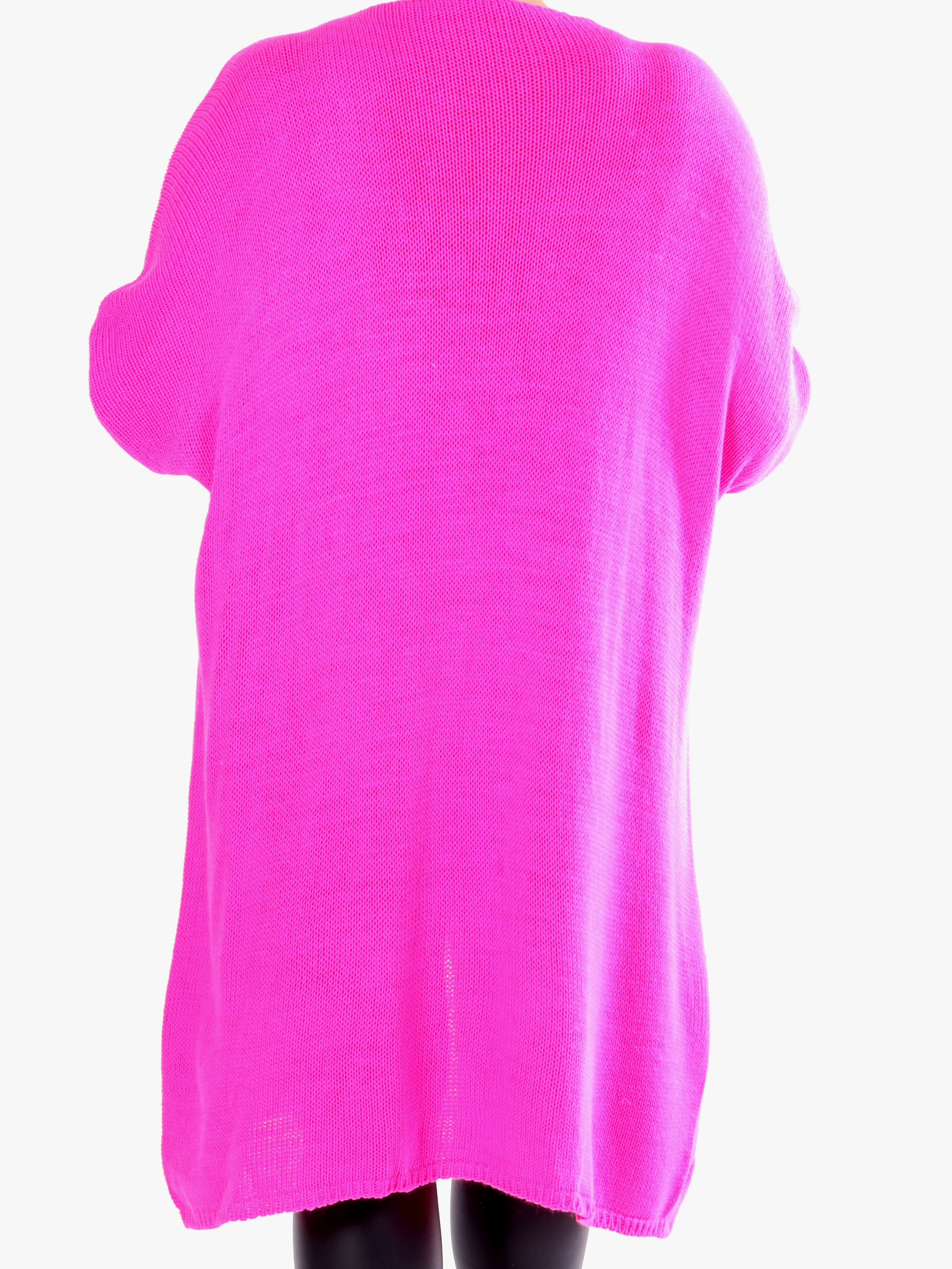 Lowa - Strik cardigan i plus size med stjerne