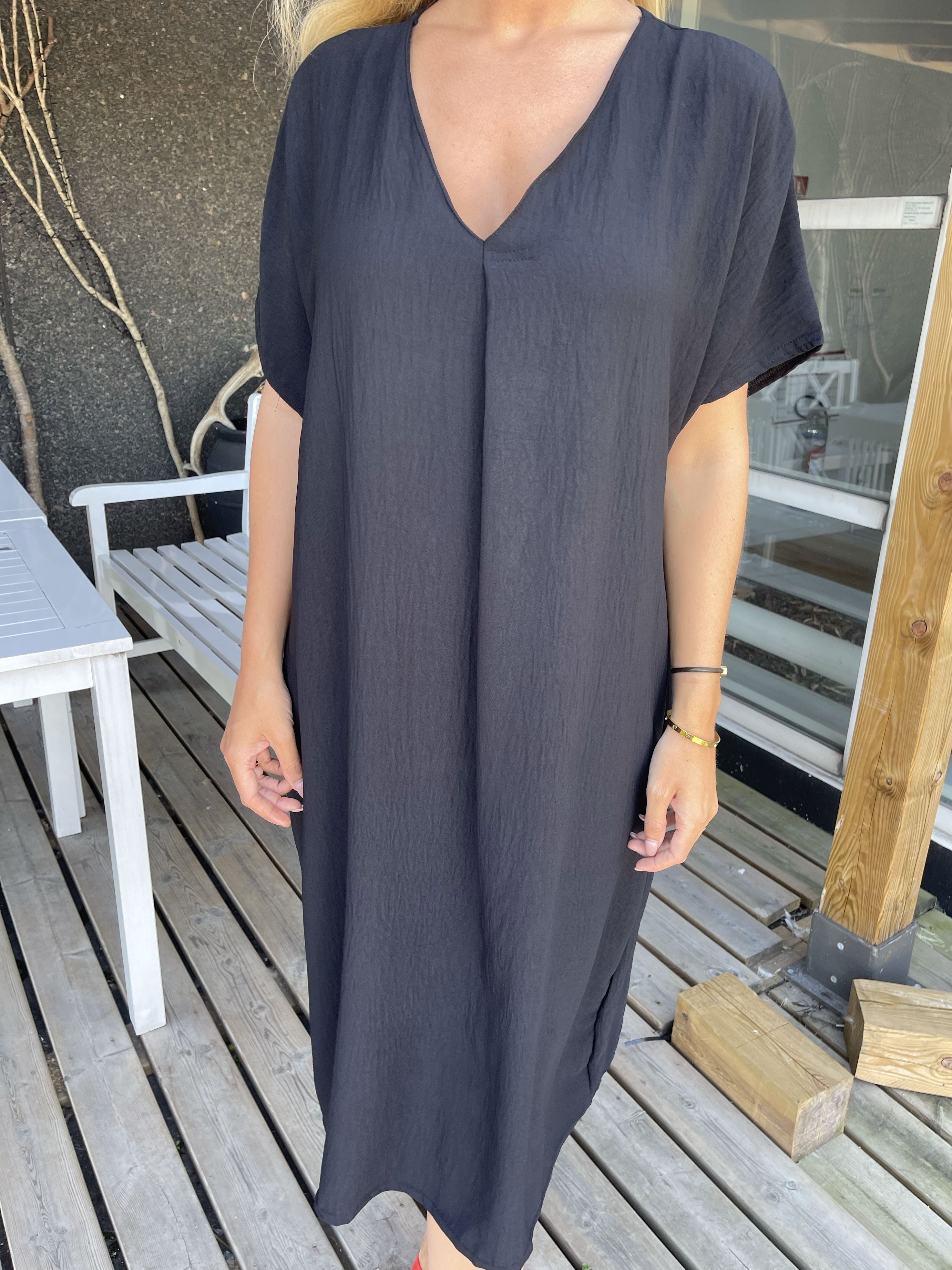 Magga - Lang simpel t-shirt kjole