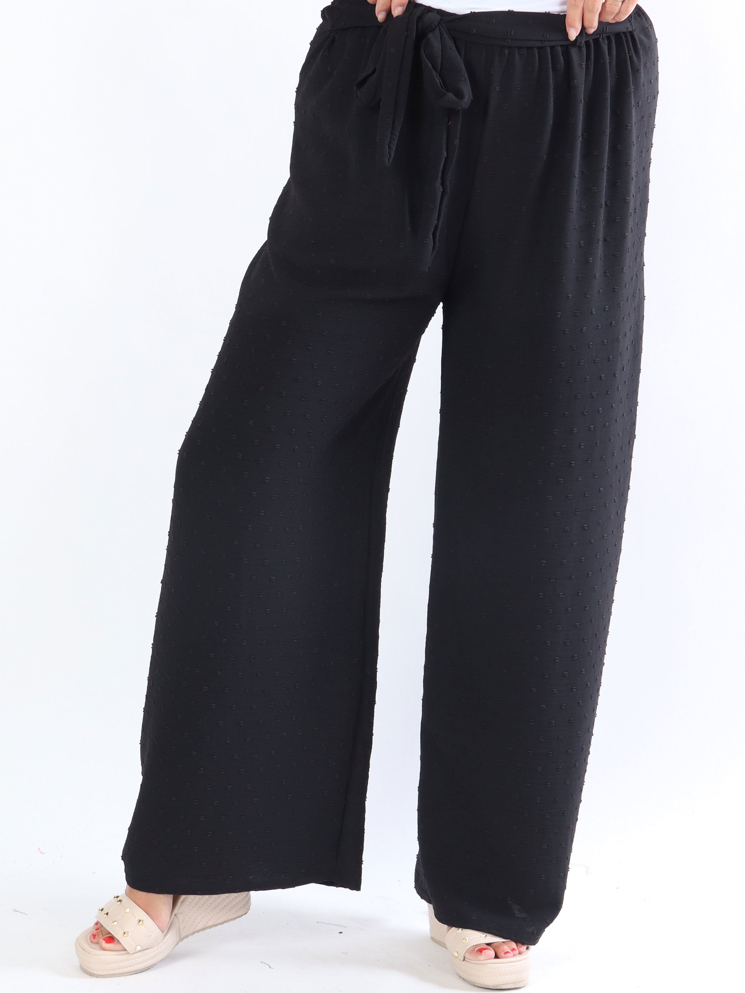 Marbella Pants - Løse bukser med prikket mønster