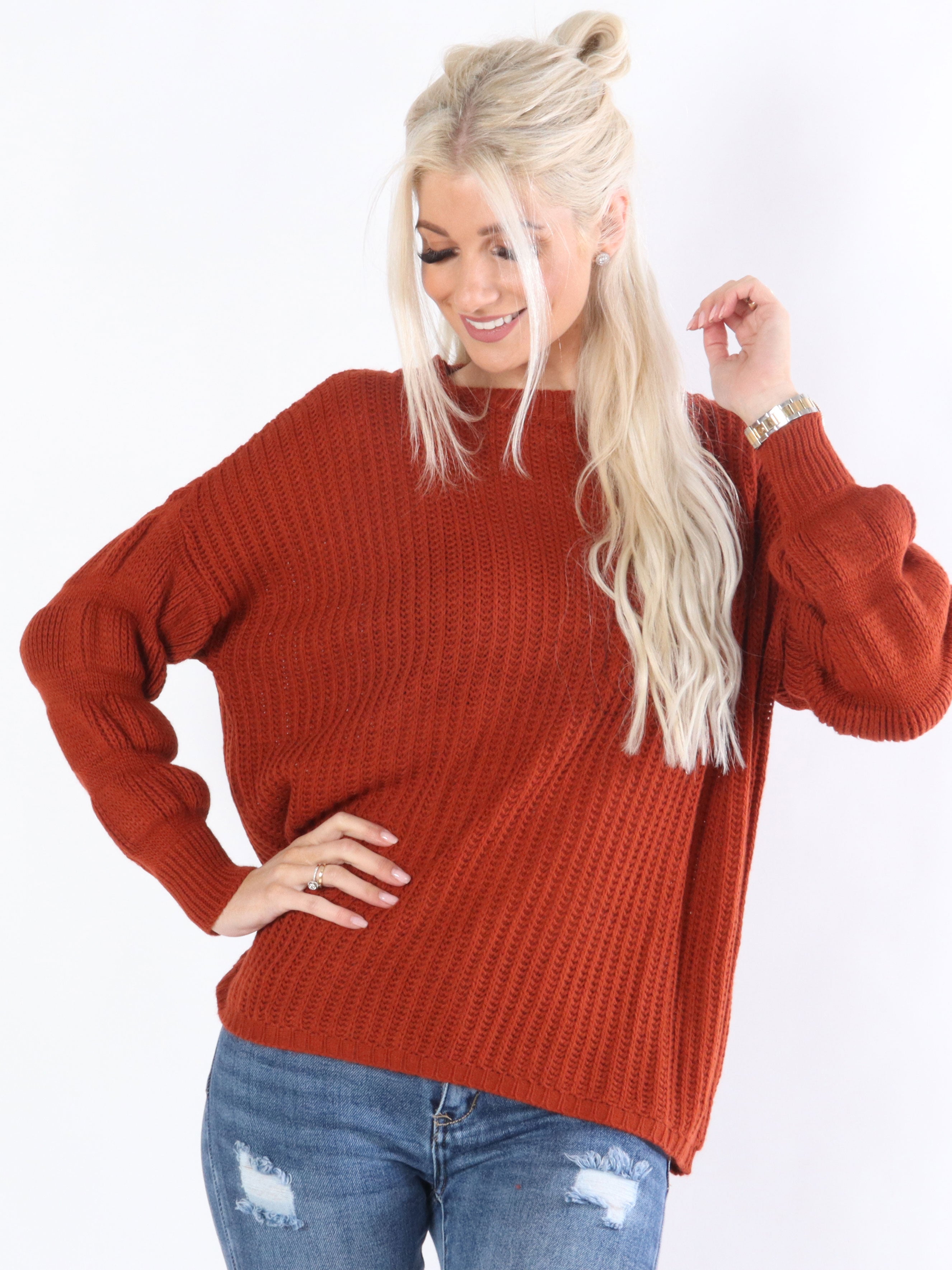 Marcia - Strikbluse med detaljeret ærmer