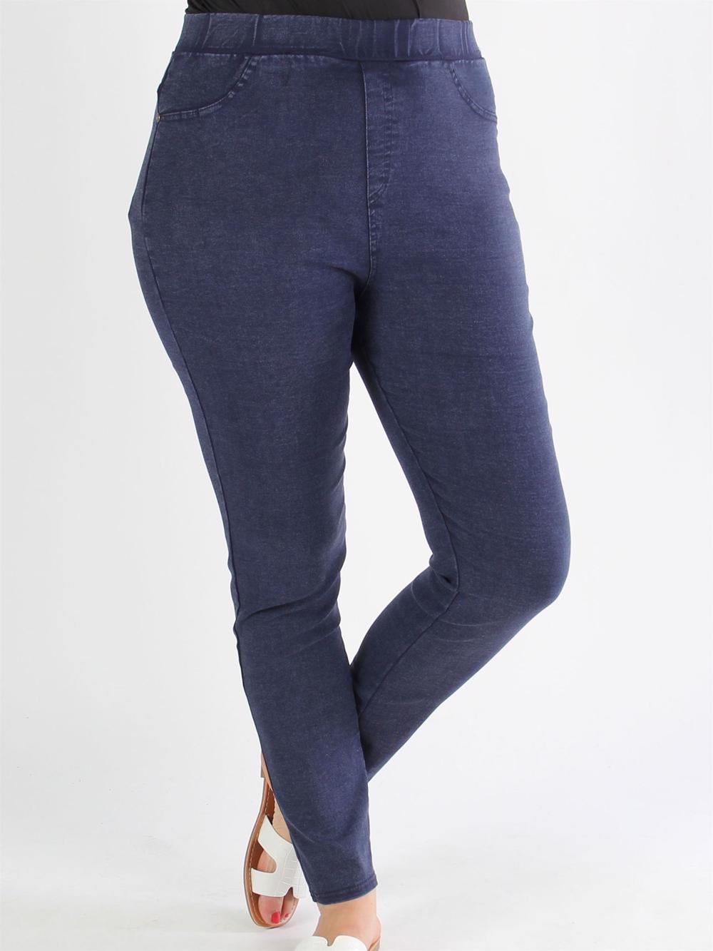 Mattisa - Sorte jeggings med elastikkant