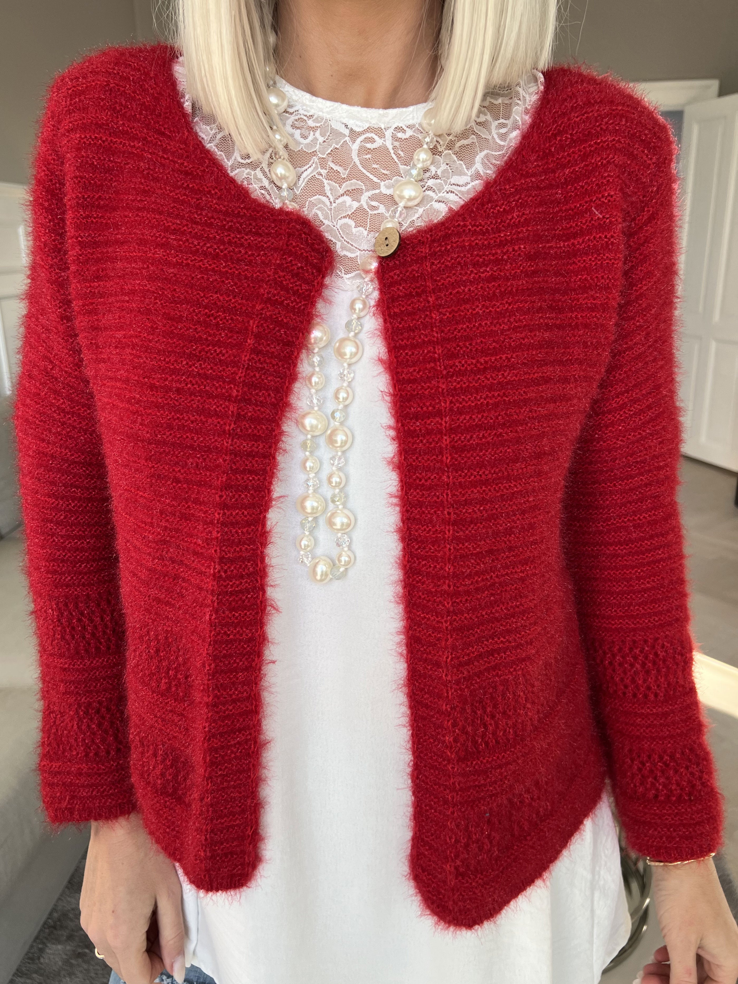 Melly - Blød cardigan med en knap