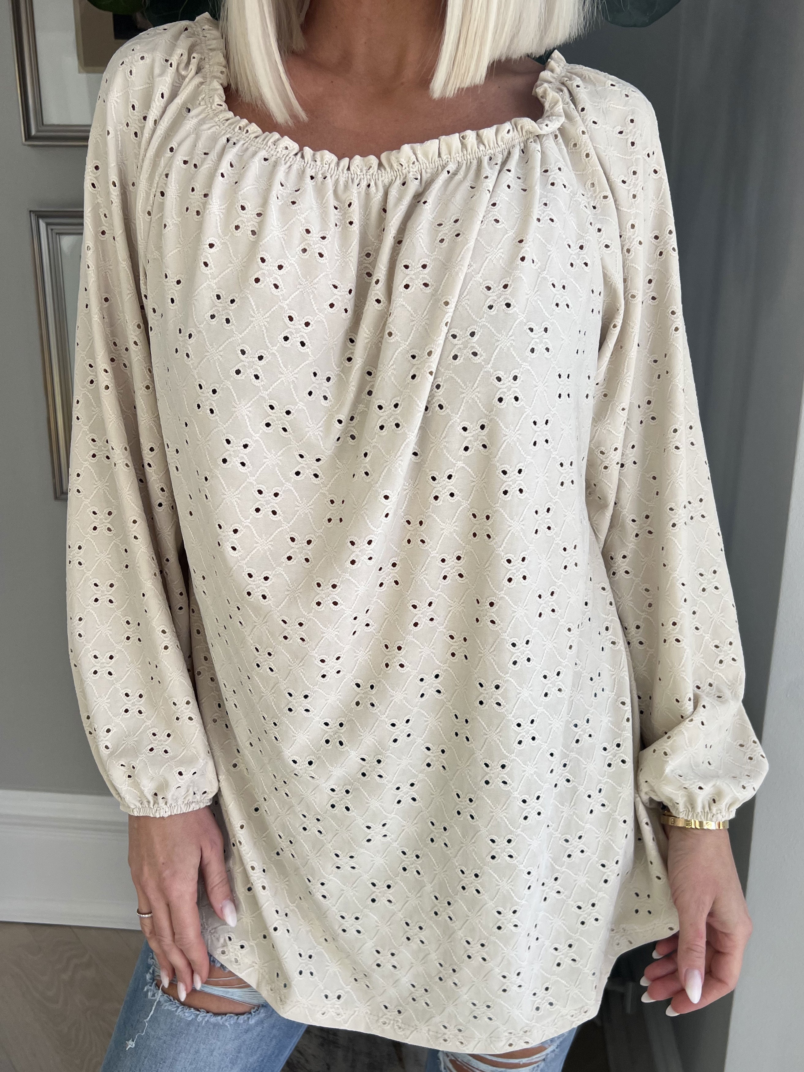 Mimi - Sød blød tunika med broderinger