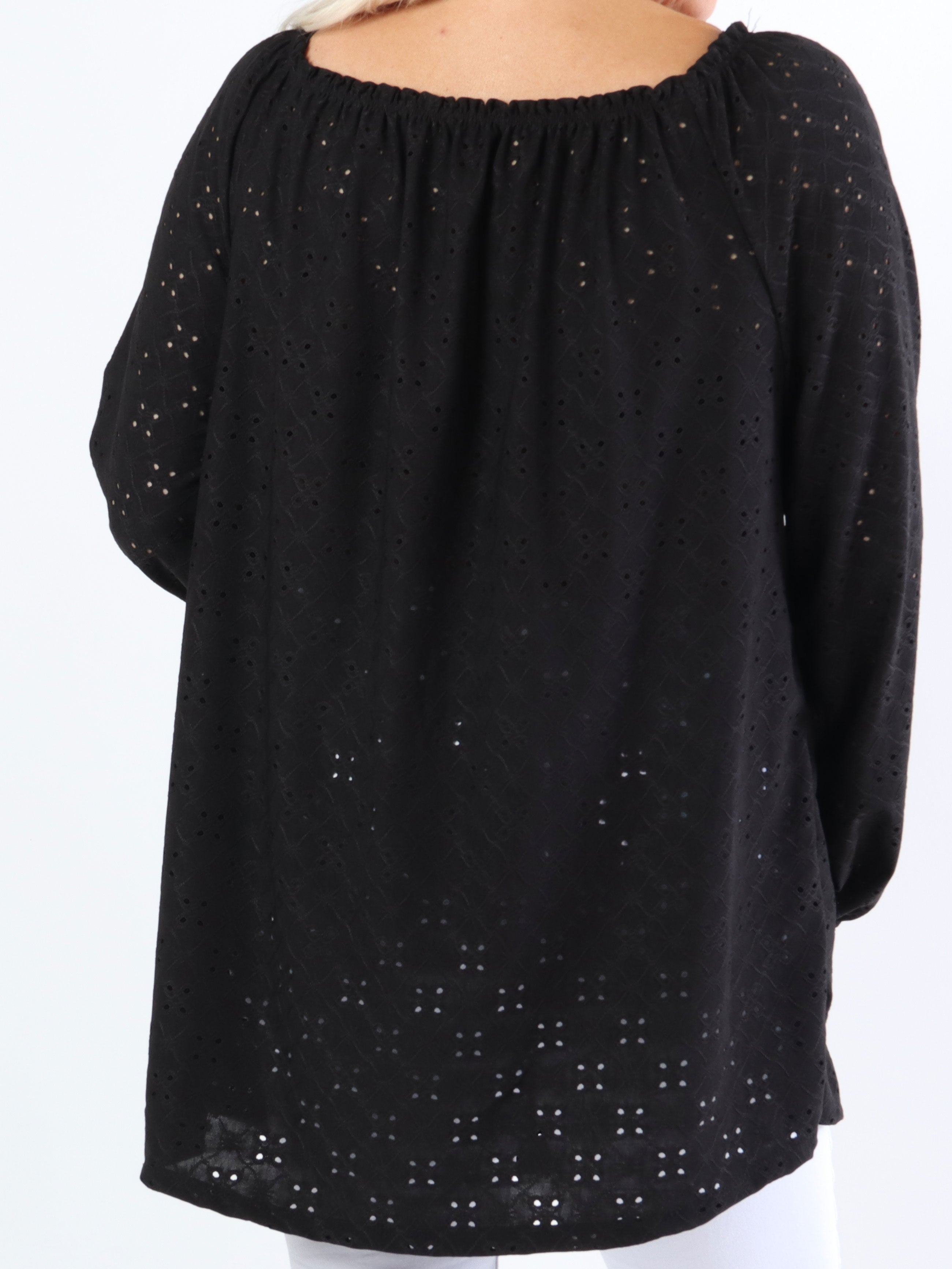 Mimi - Sød blød plus size tunika med broderinger