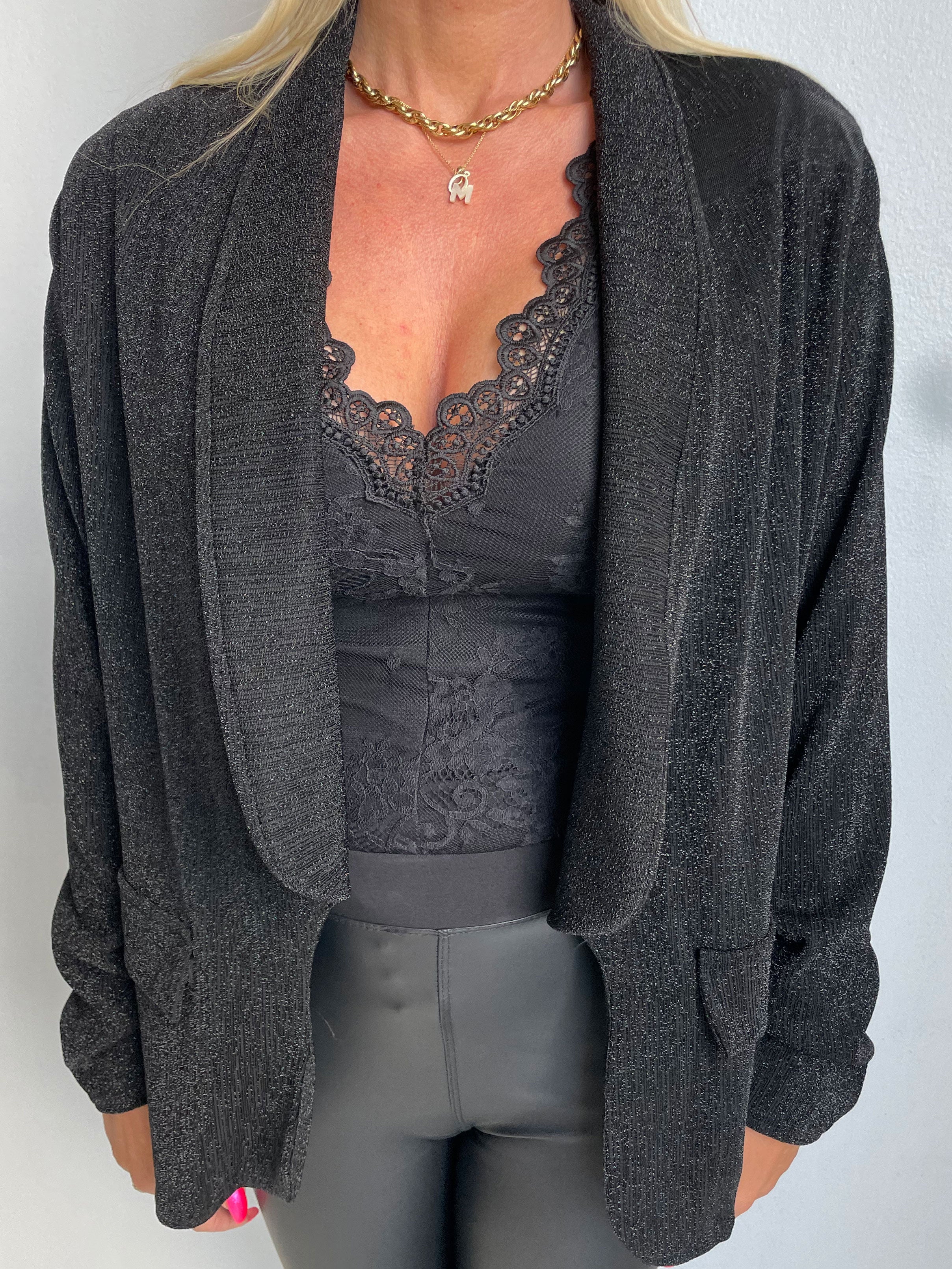 Misa - Let blazer i glimmerstof