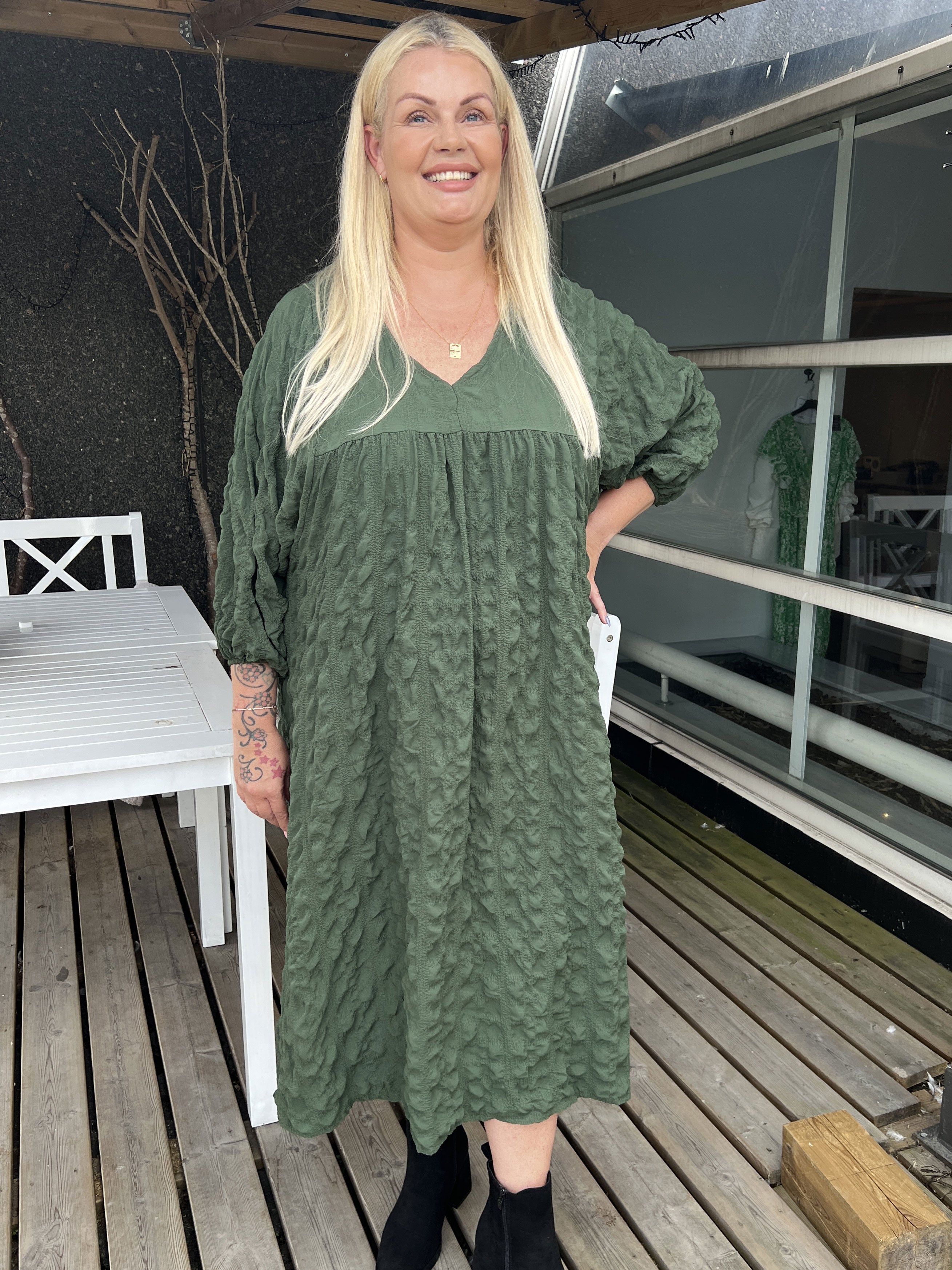 My - Sød plus size kjole i babydollfacon