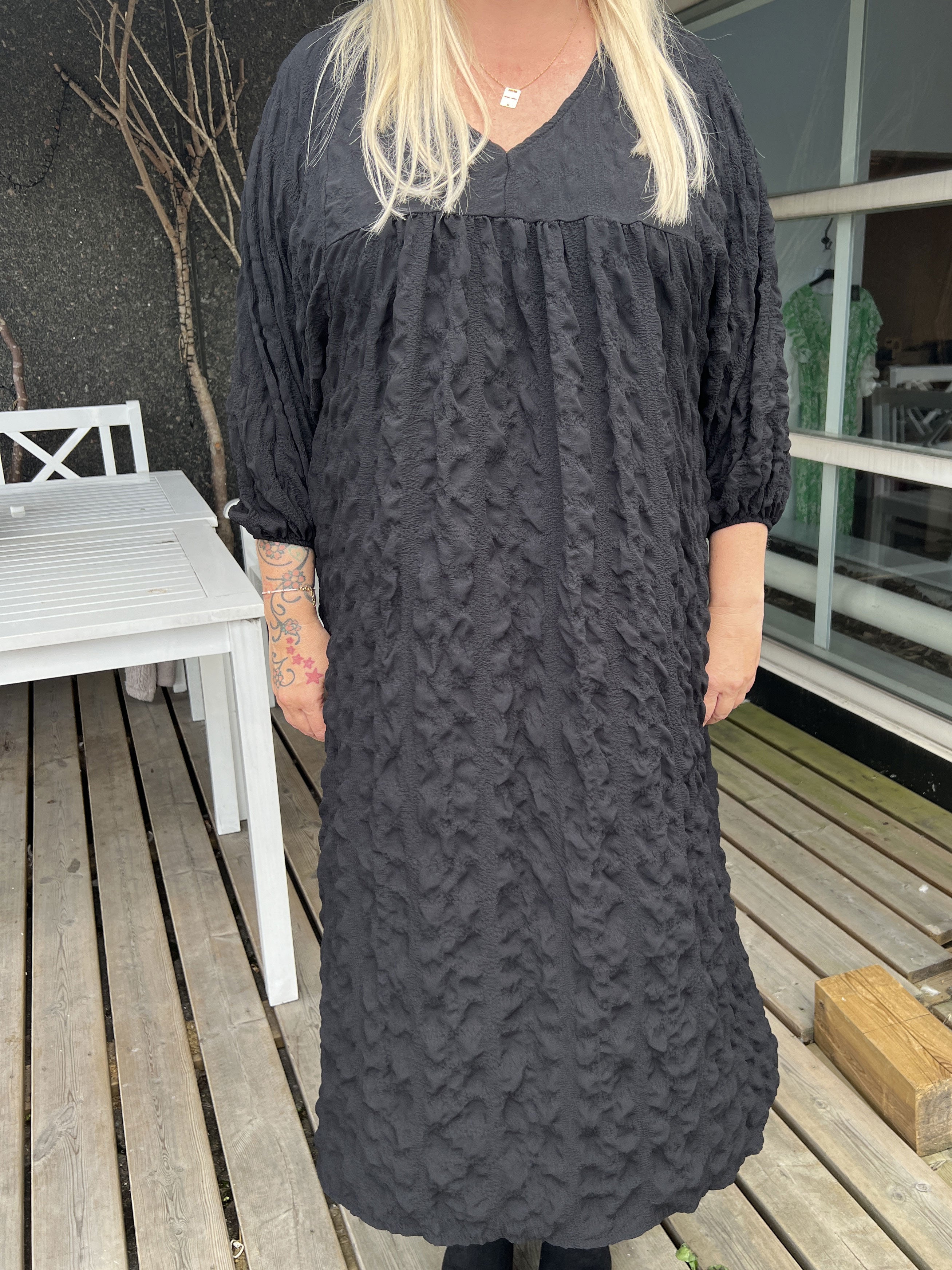 My - Sød plus size kjole i babydollfacon