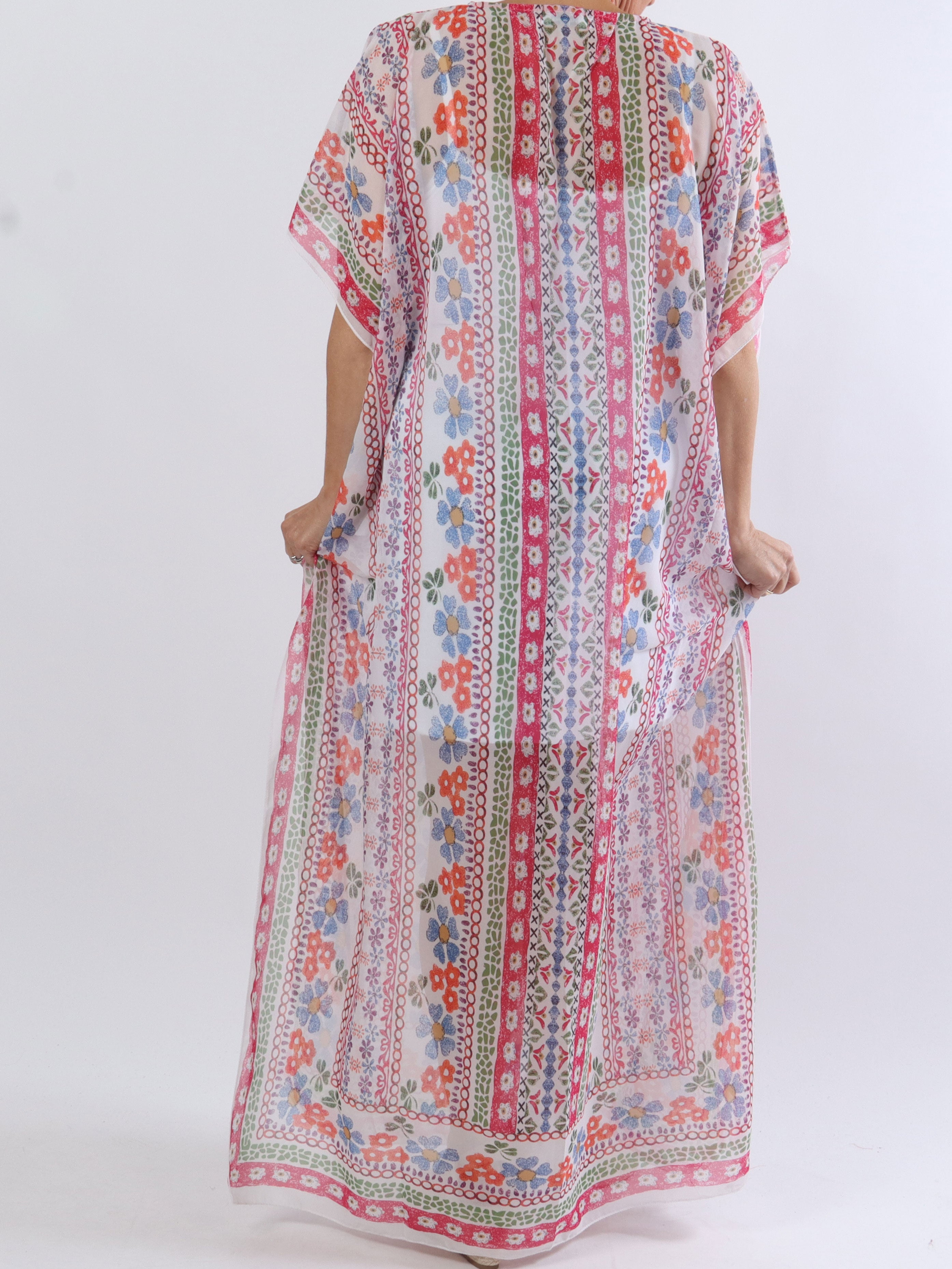 Nadia - Lang plus size semi-transparent tunika