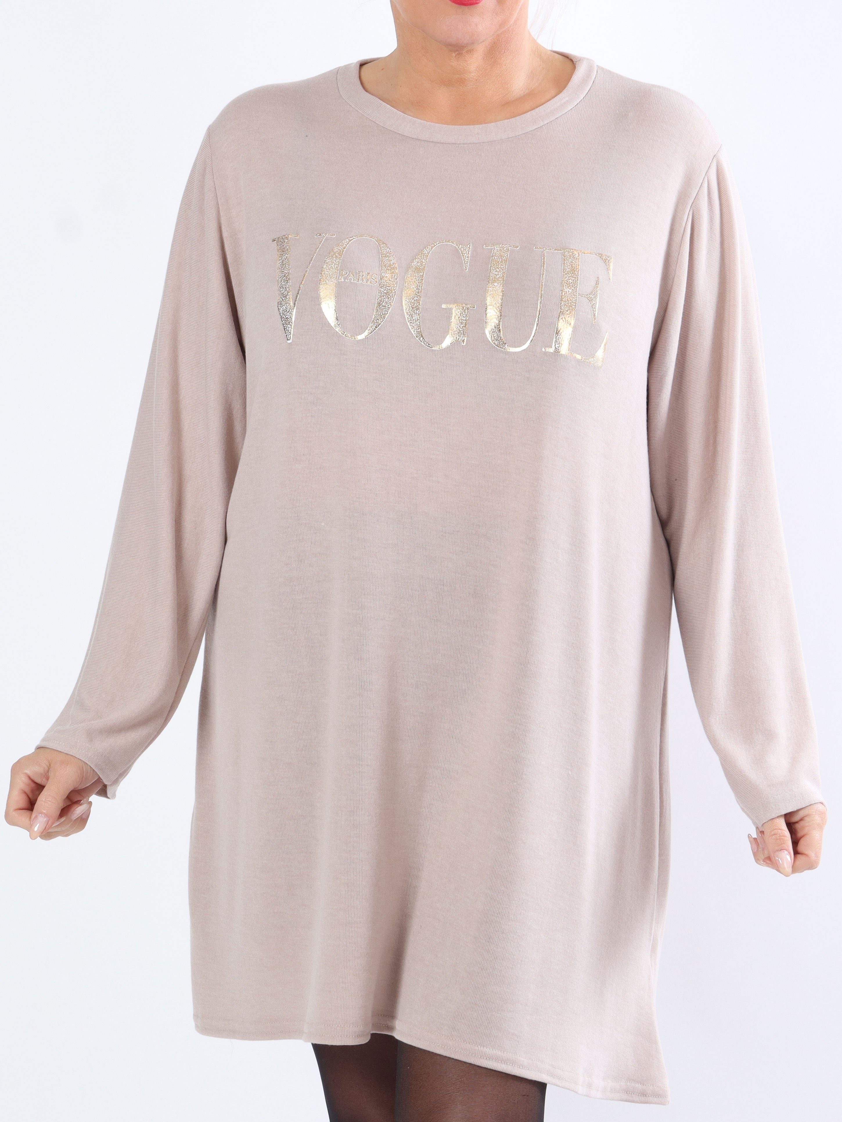 Nerea - Let plus size strik med skrift