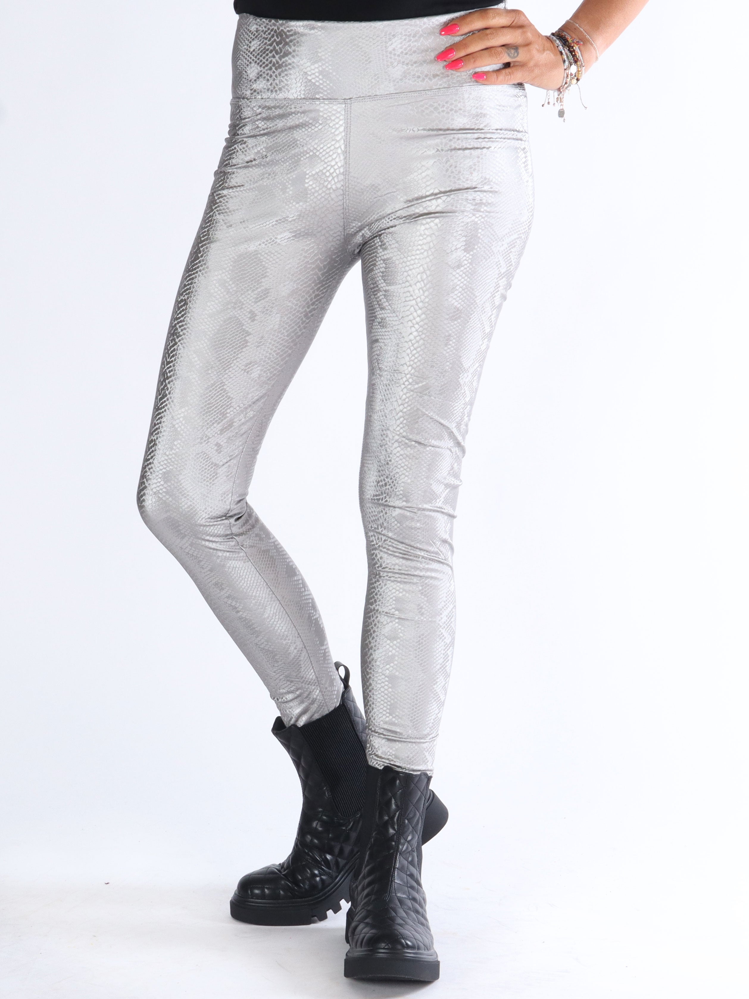 Nete - Leggings i slangeprint