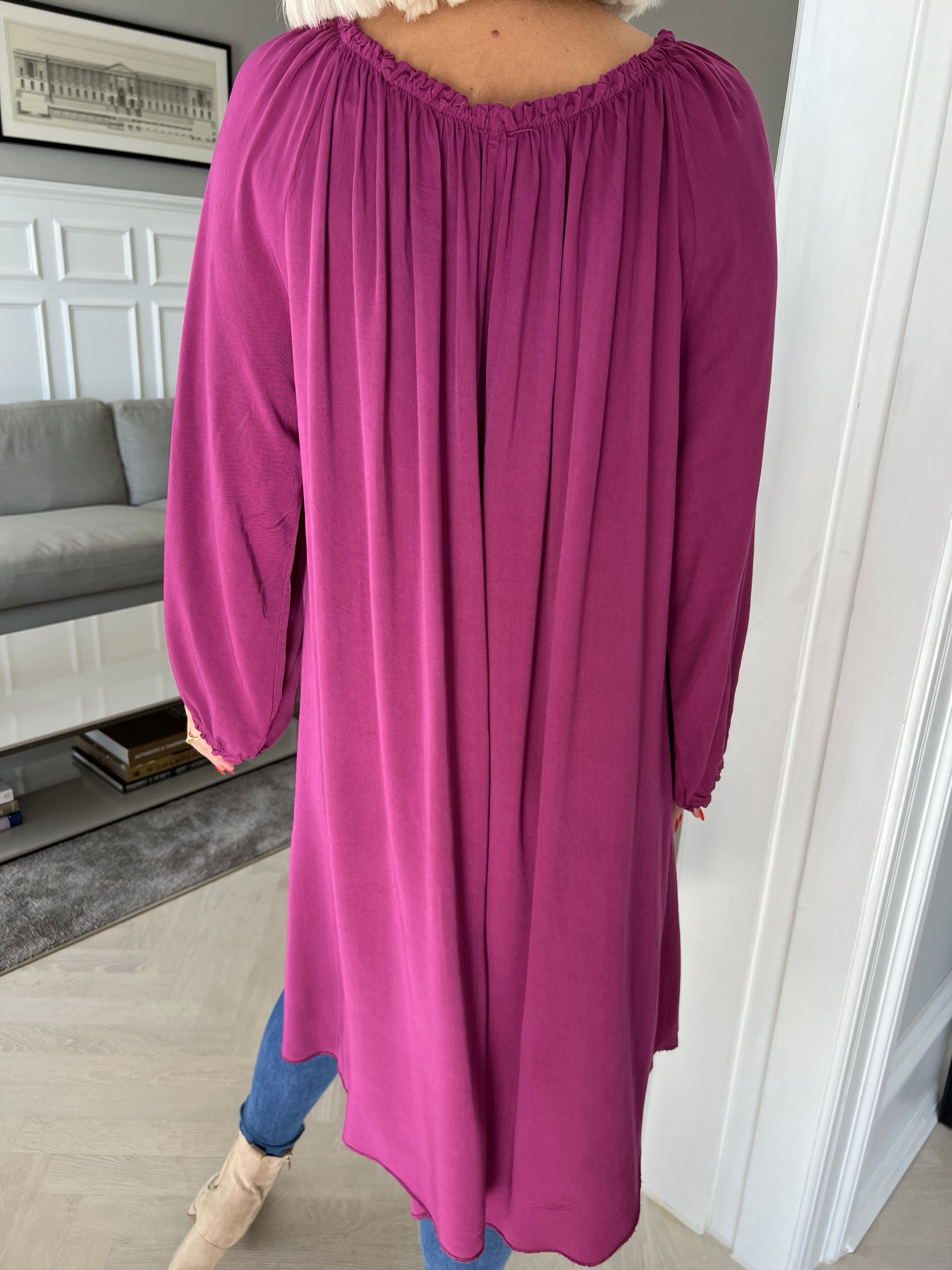 Nicole - Tunikakjole med bindebånd