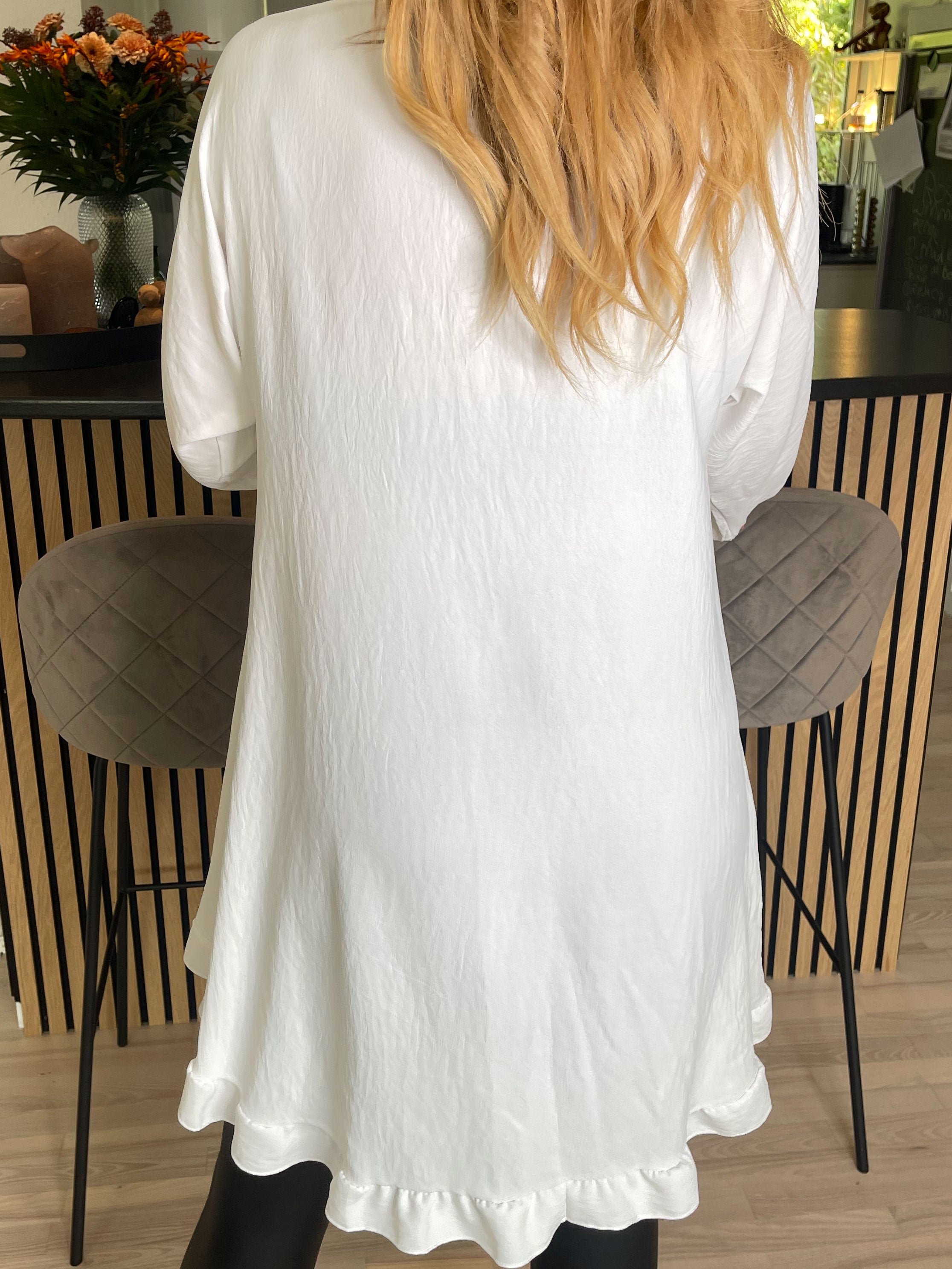 Nilsa - Sød skjorte kjole med lille flæse