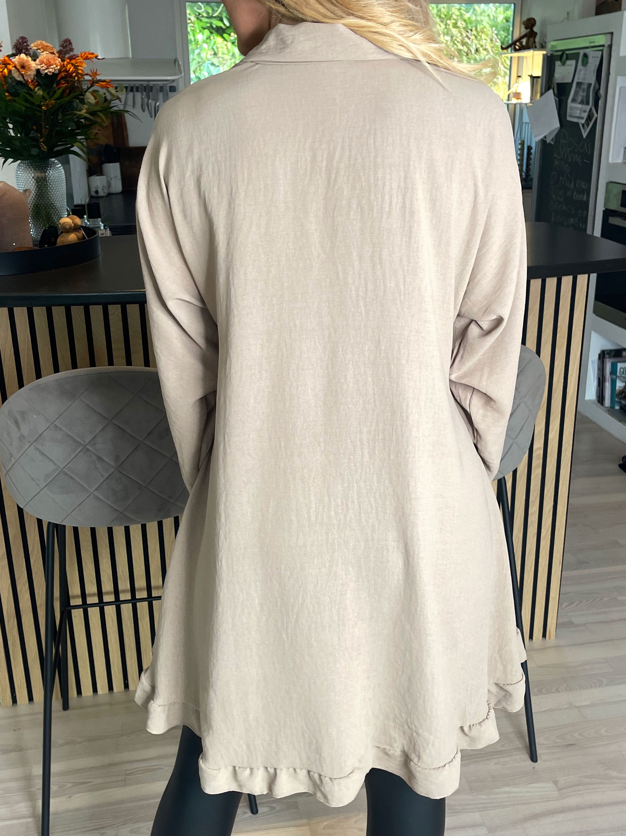 Nilsa - Sød skjorte kjole med lille flæse