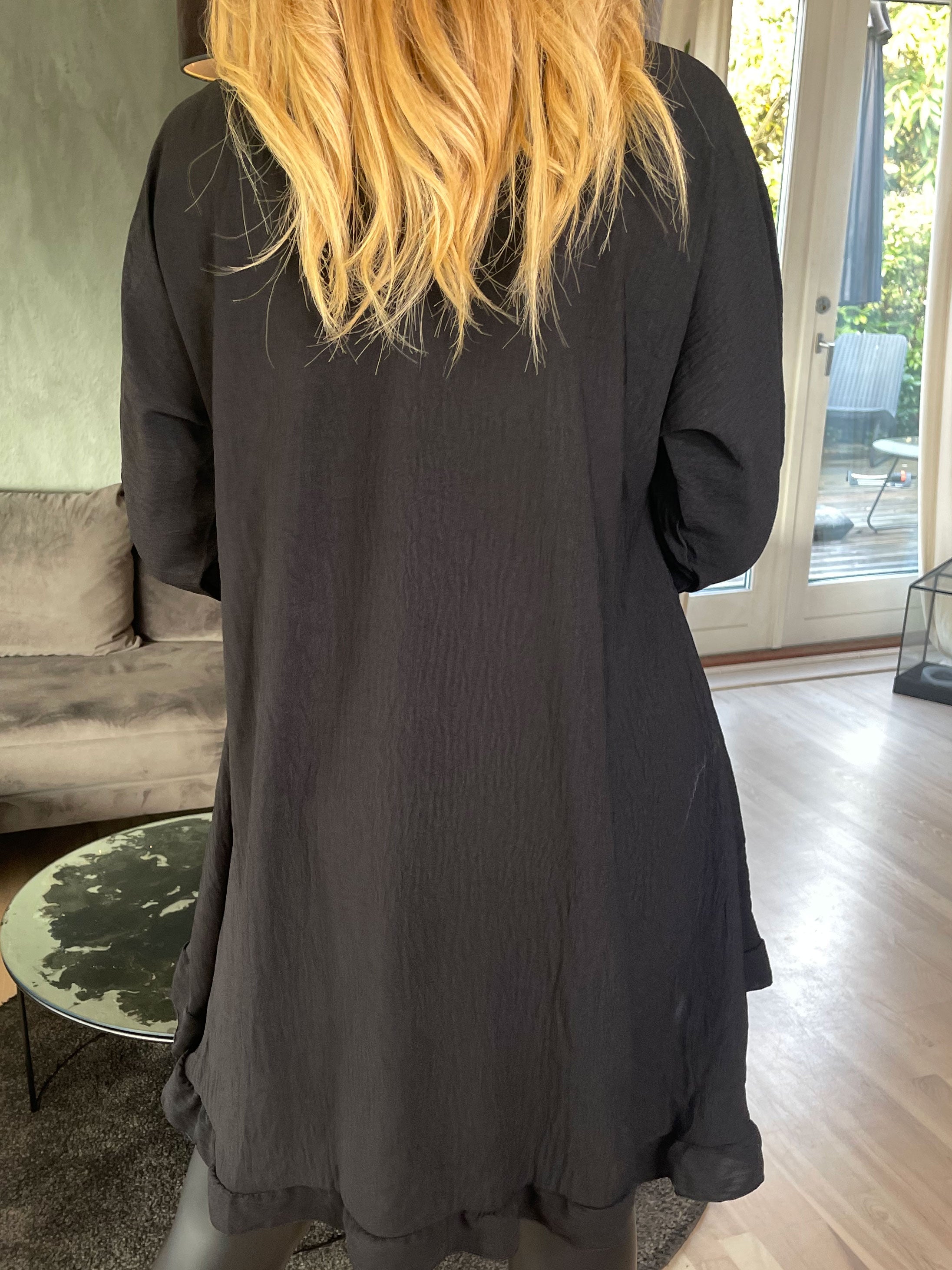 Nilsa - Sød skjorte kjole med lille flæse