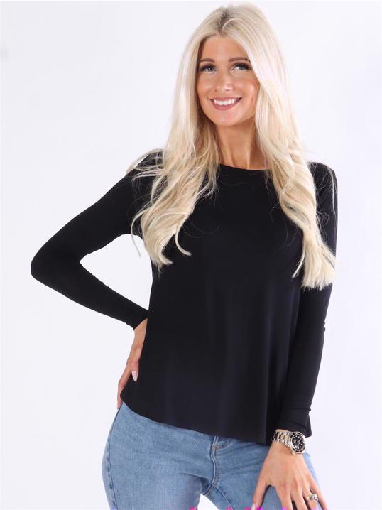 Otine - Langærmet basisbluse