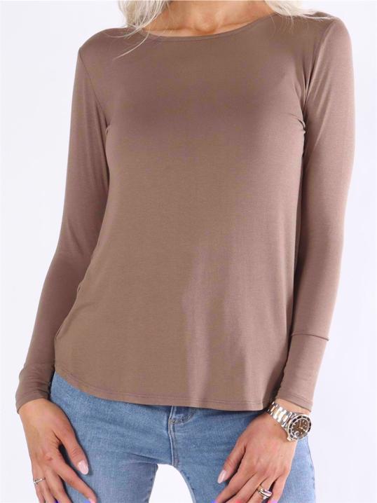 Otine - Langærmet basisbluse