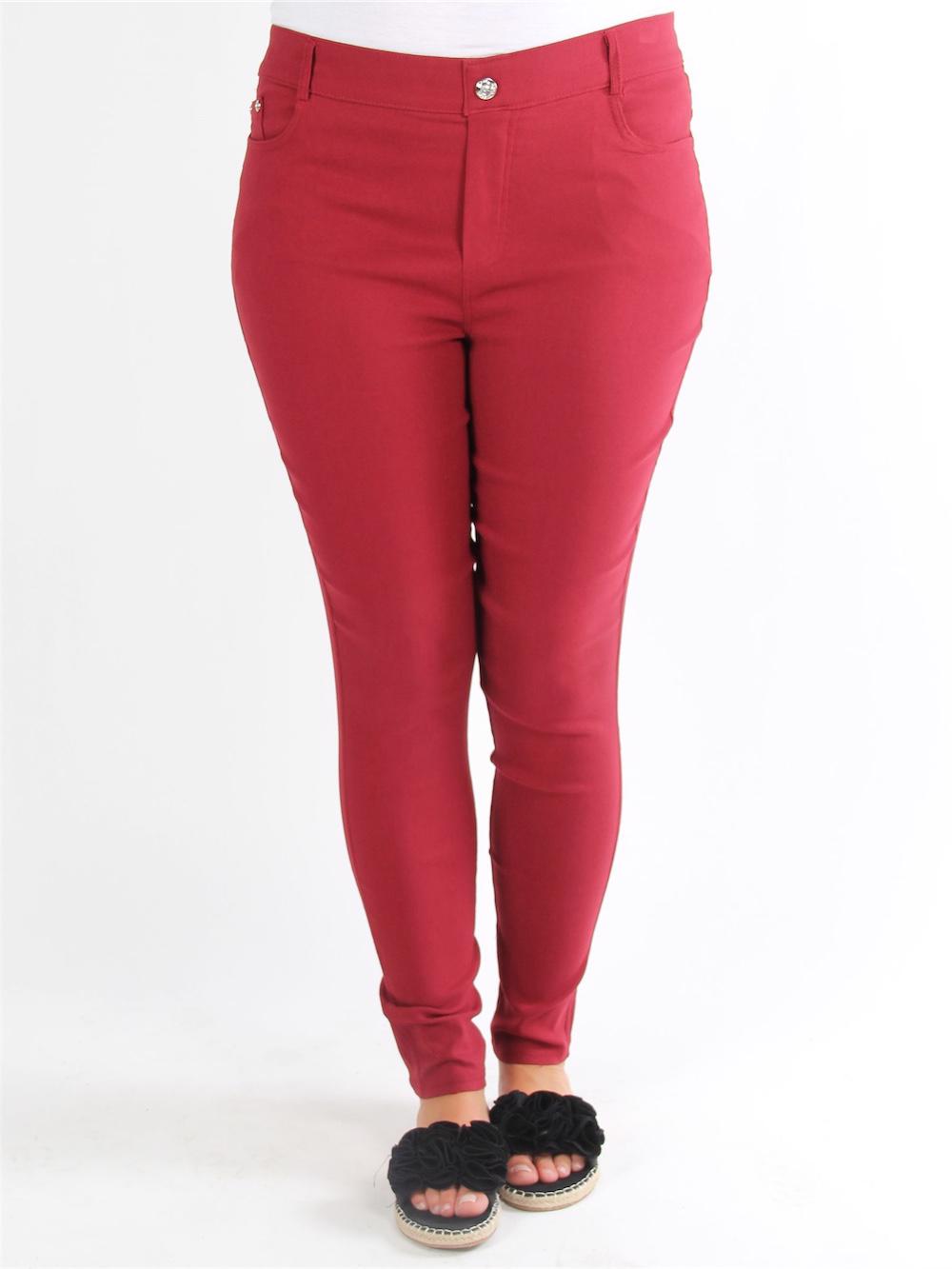 Olia - Sorte bukser med similitsten i knappen