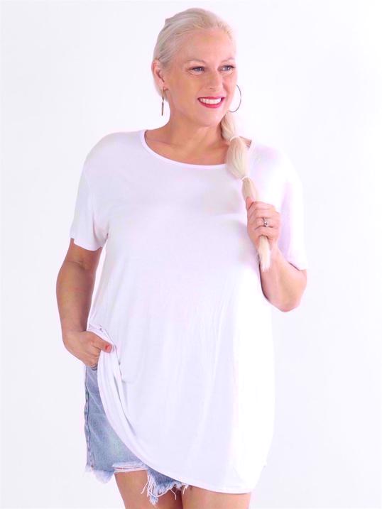 Otine Short - Basic bluse med korte ærmer (bestseller)
