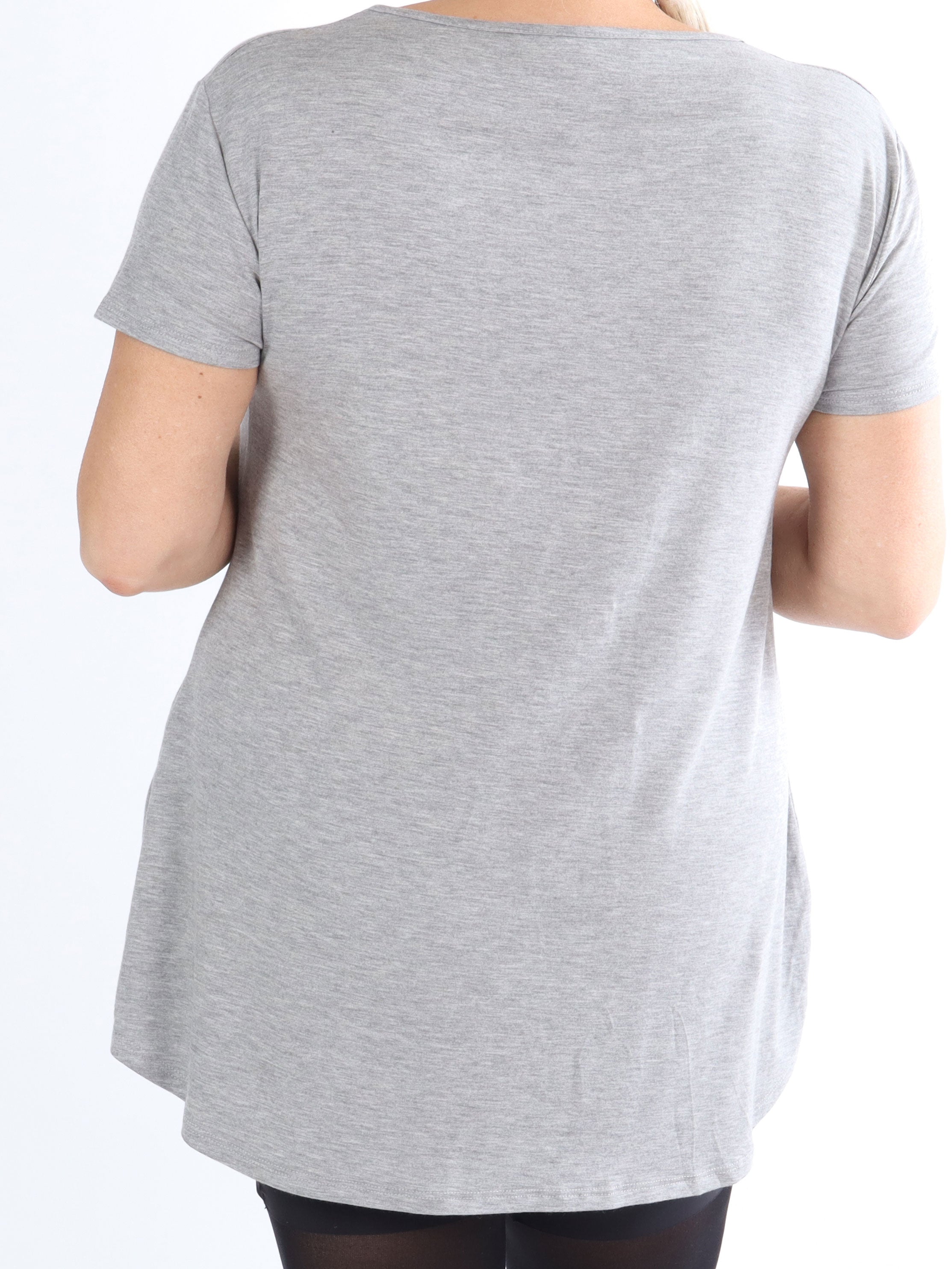 Otine Short - Basic bluse med korte ærmer (bestseller)