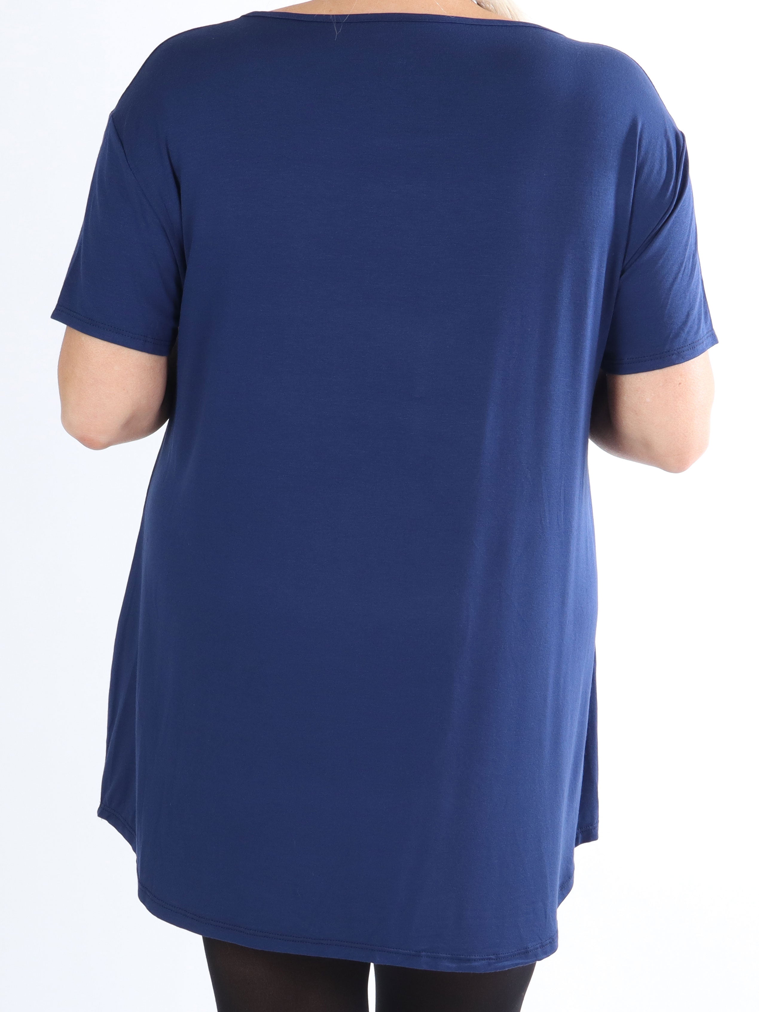 Otine Short - Basic bluse med korte ærmer (bestseller)