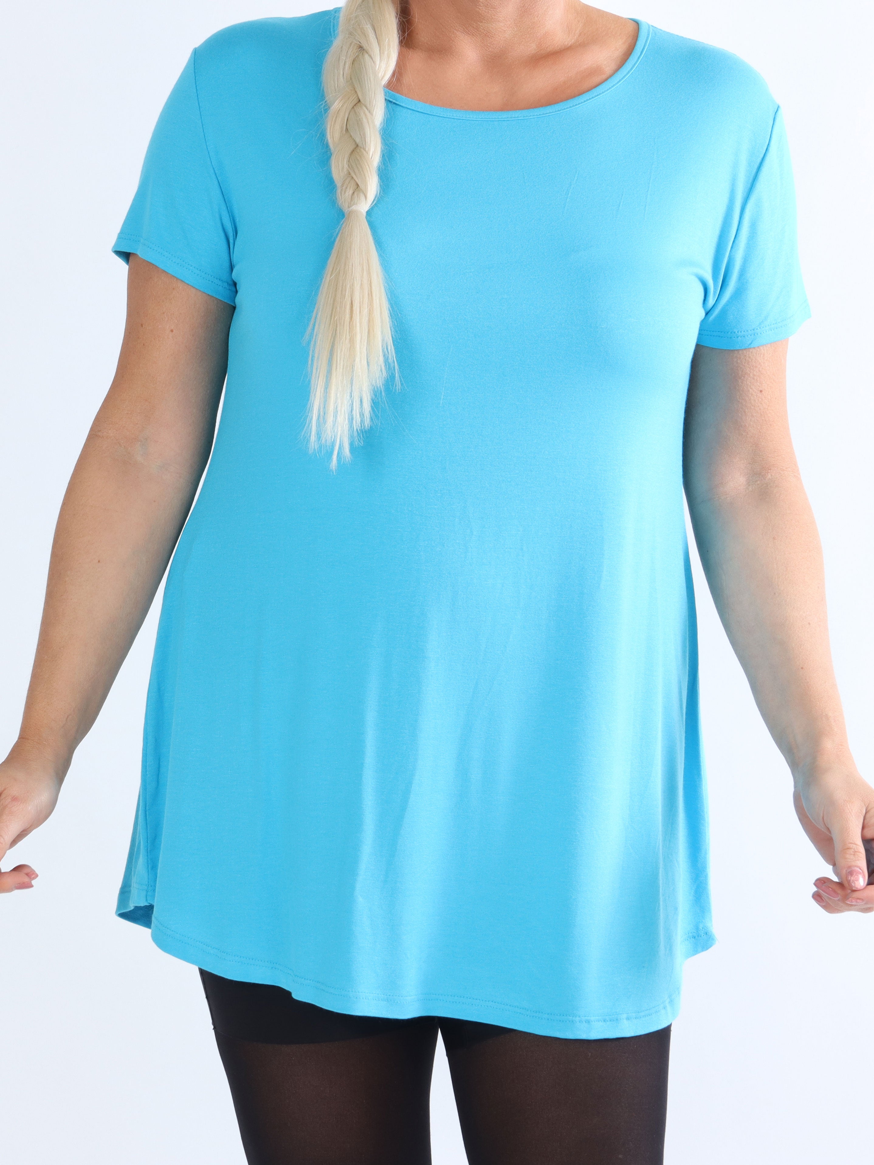 Otine Short - Basic bluse med korte ærmer (bestseller)