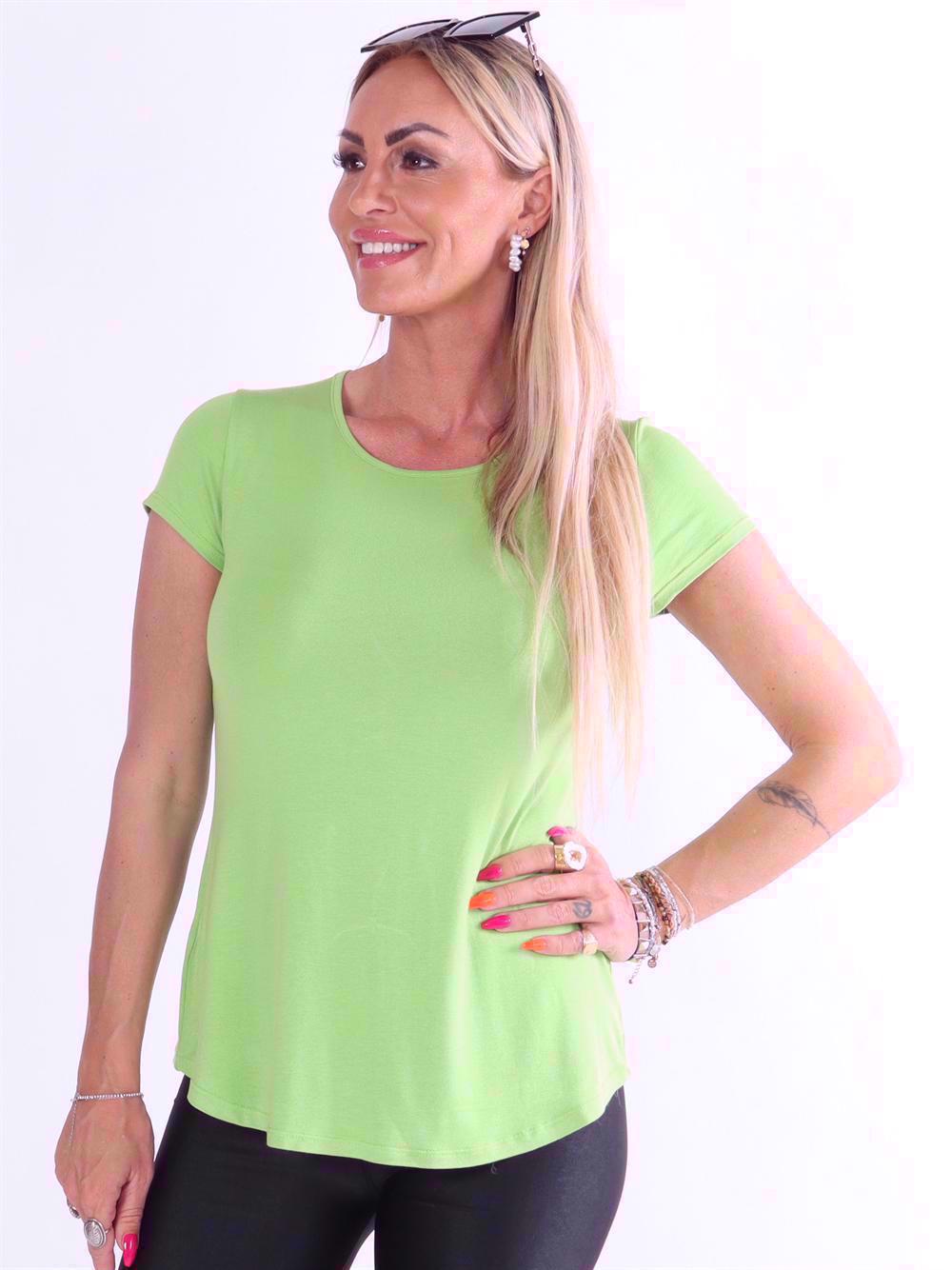 Otine Short - Basic bluse med korte ærmer (bestseller)