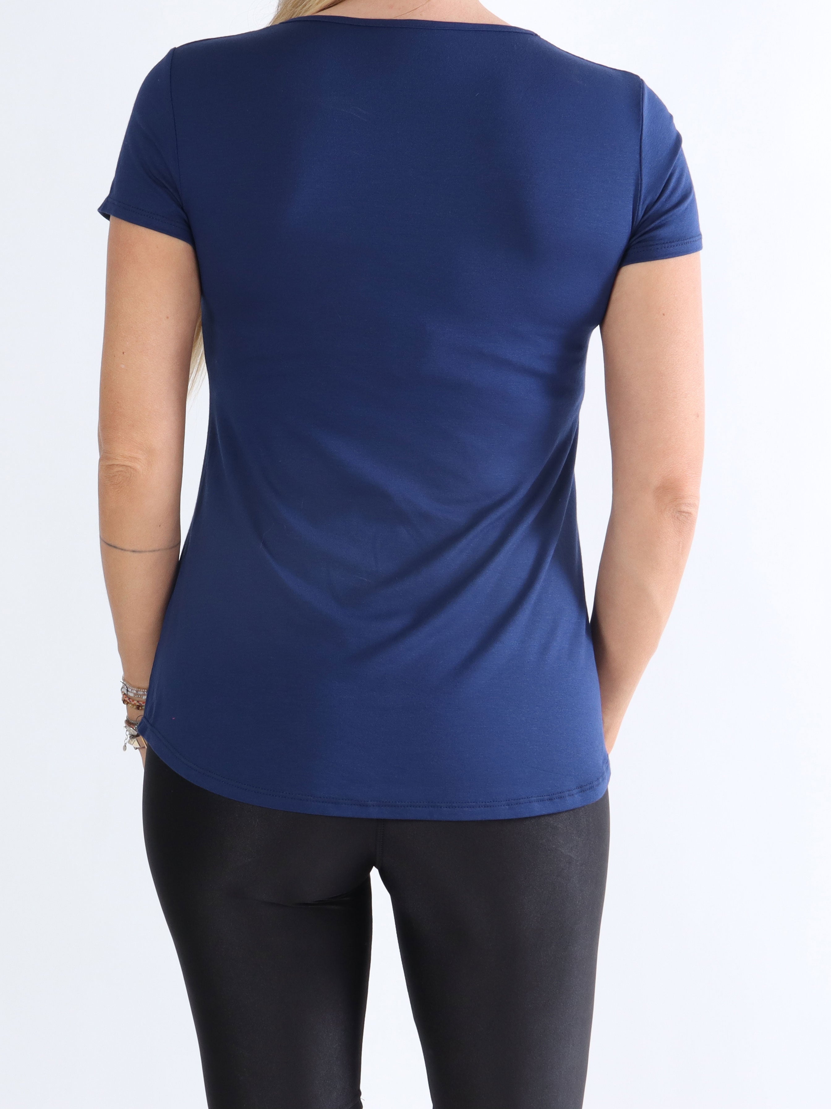 Otine Short - Basic bluse med korte ærmer (bestseller)