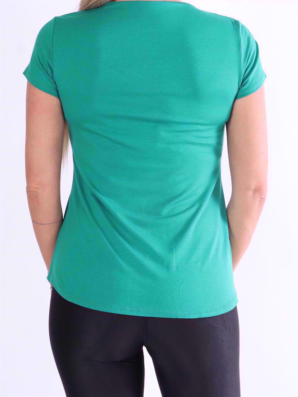 Otine Short - Basic bluse med korte ærmer (bestseller)