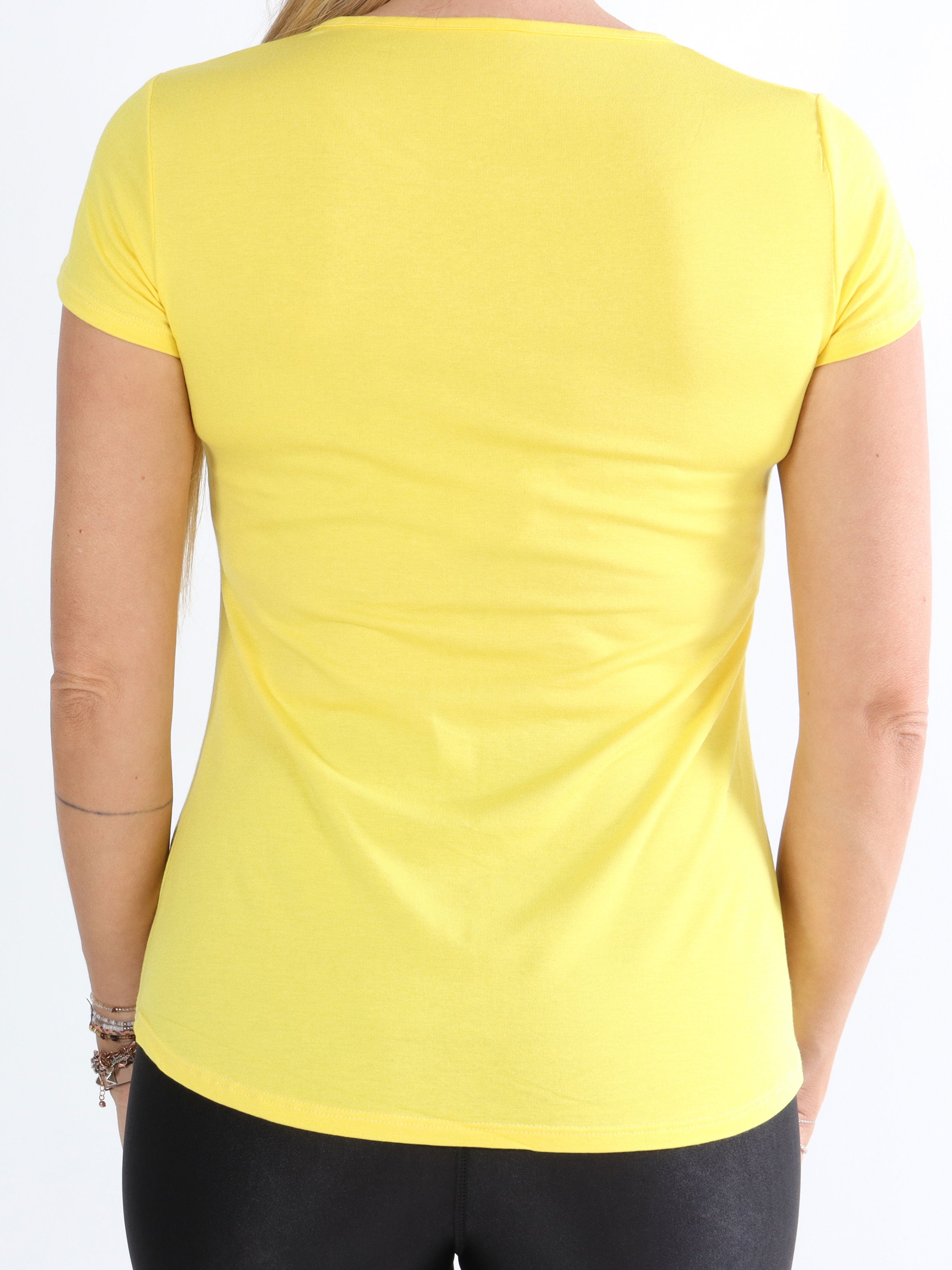 Otine Short - Basic bluse med korte ærmer (bestseller)