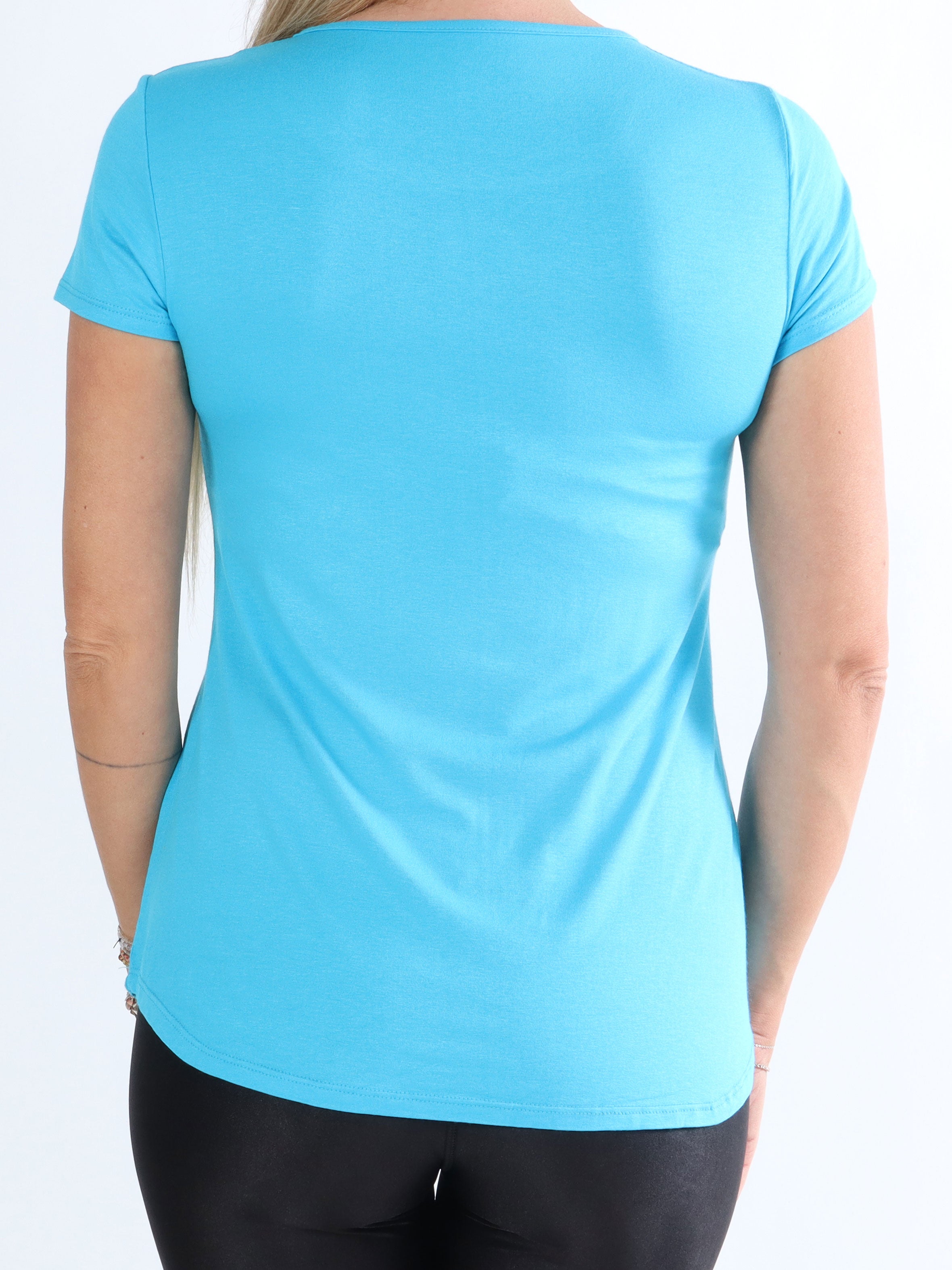 Otine Short - Basic bluse med korte ærmer (bestseller)