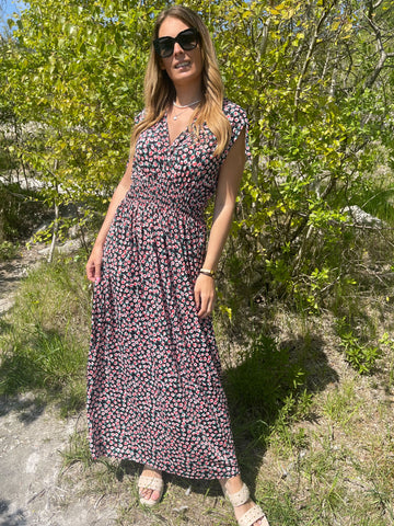 Pams Sleeveless - Lang kjole i elastisk stof