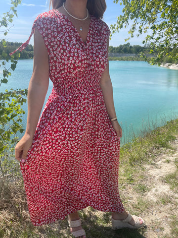 Pams Sleeveless - Lang kjole i elastisk stof