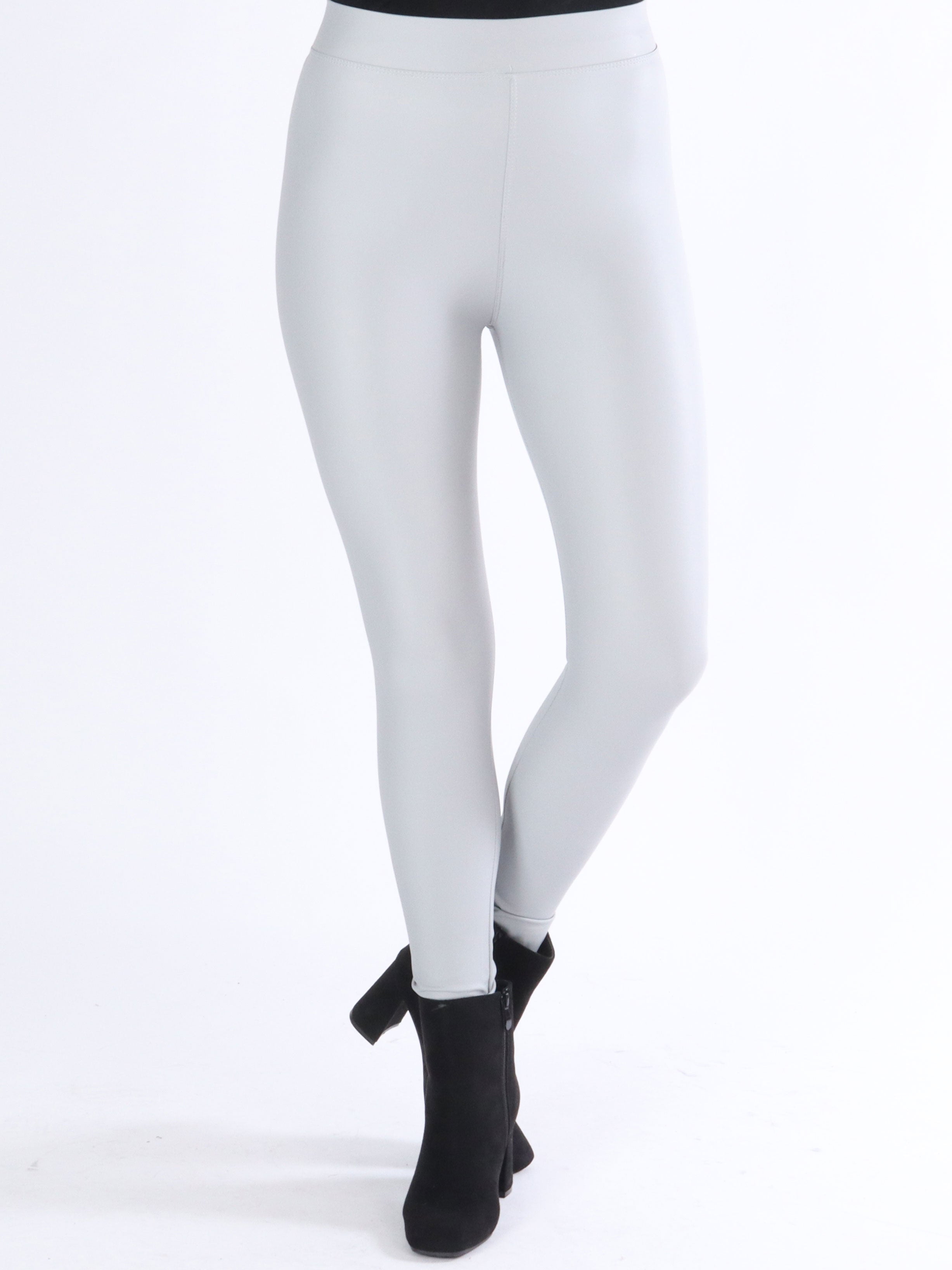 Patricia - Elastiske læderlook leggings